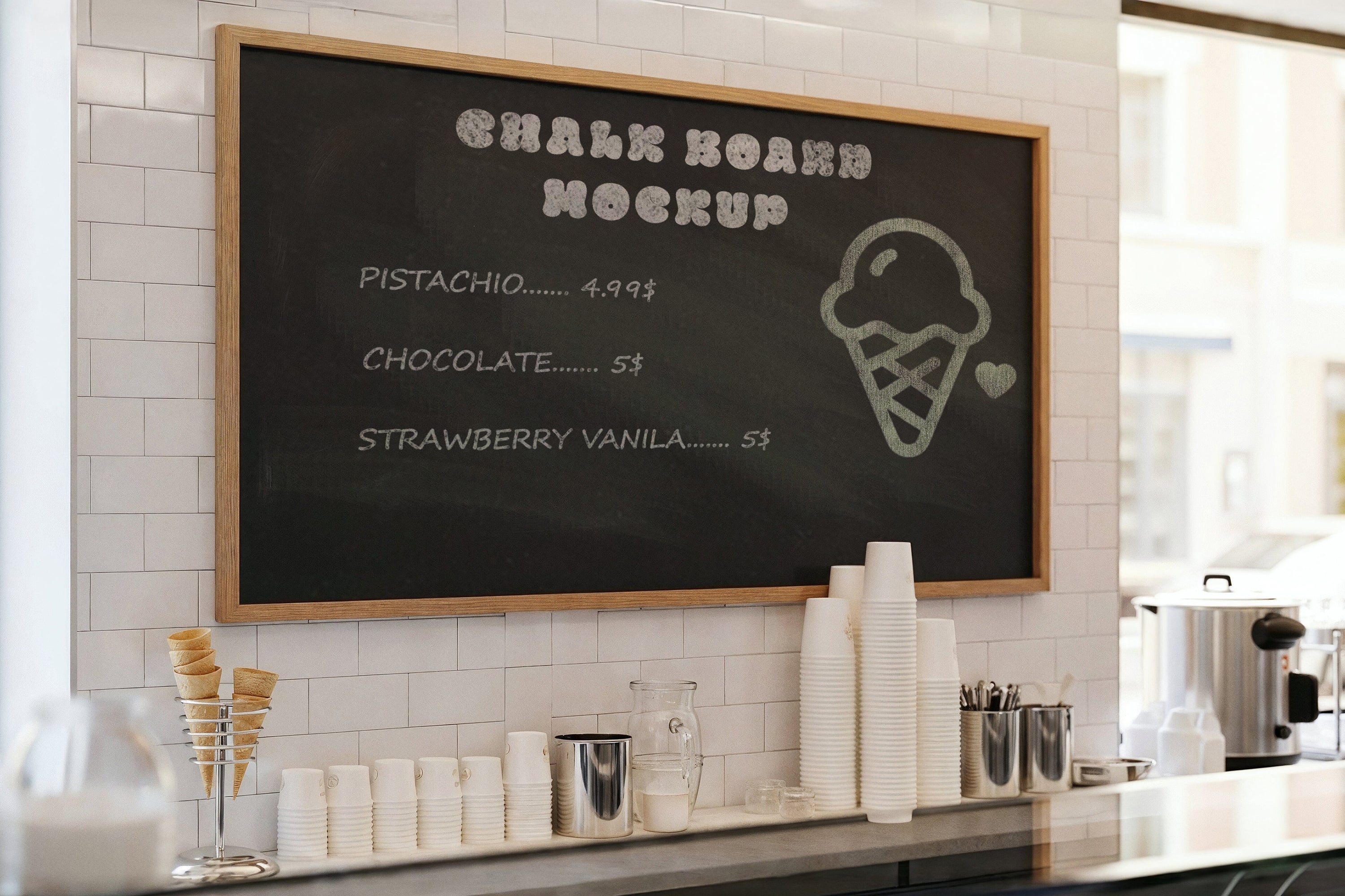 Premium Ice Cream Branding Mockups