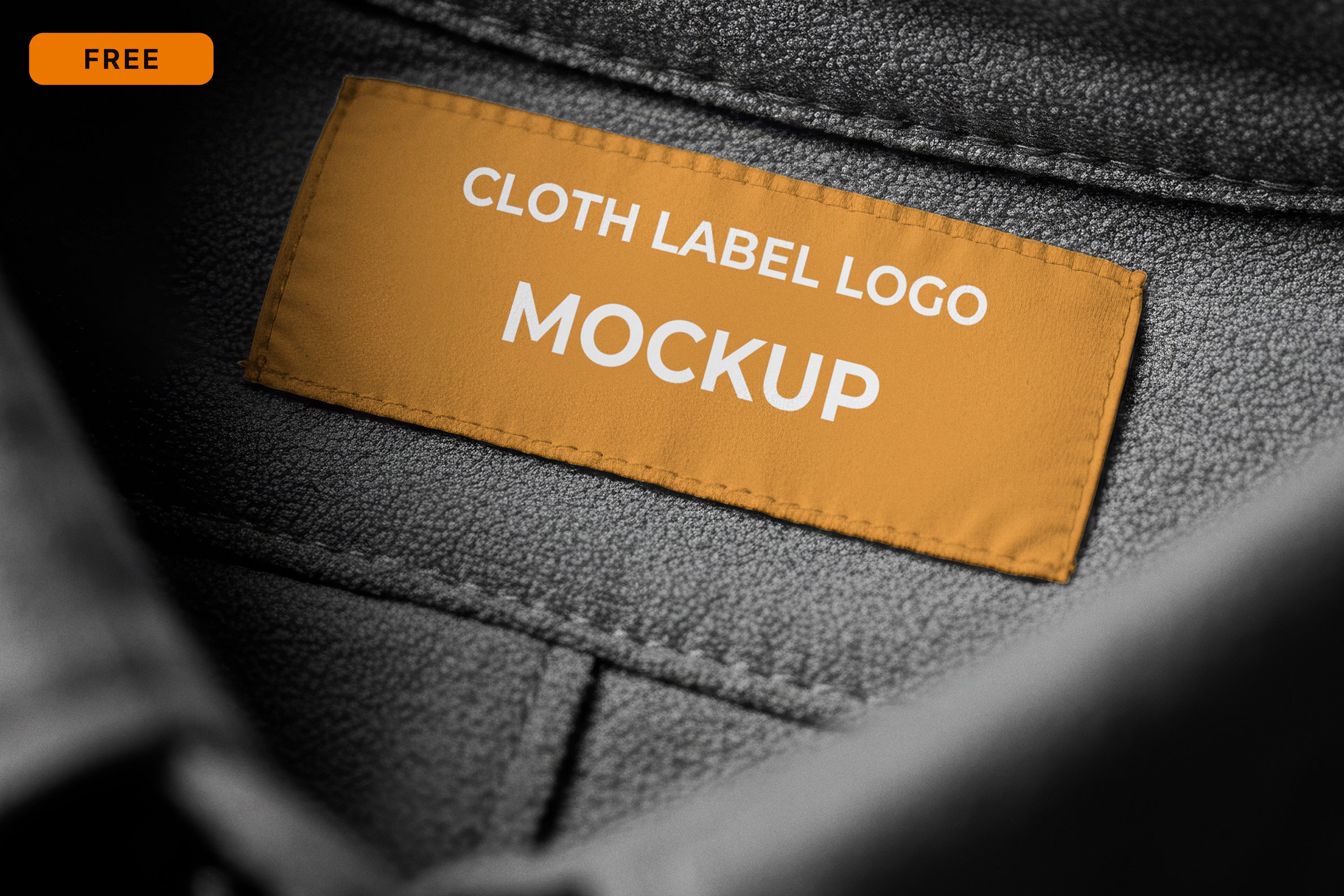 Free Clothing Label Logo Mockup
