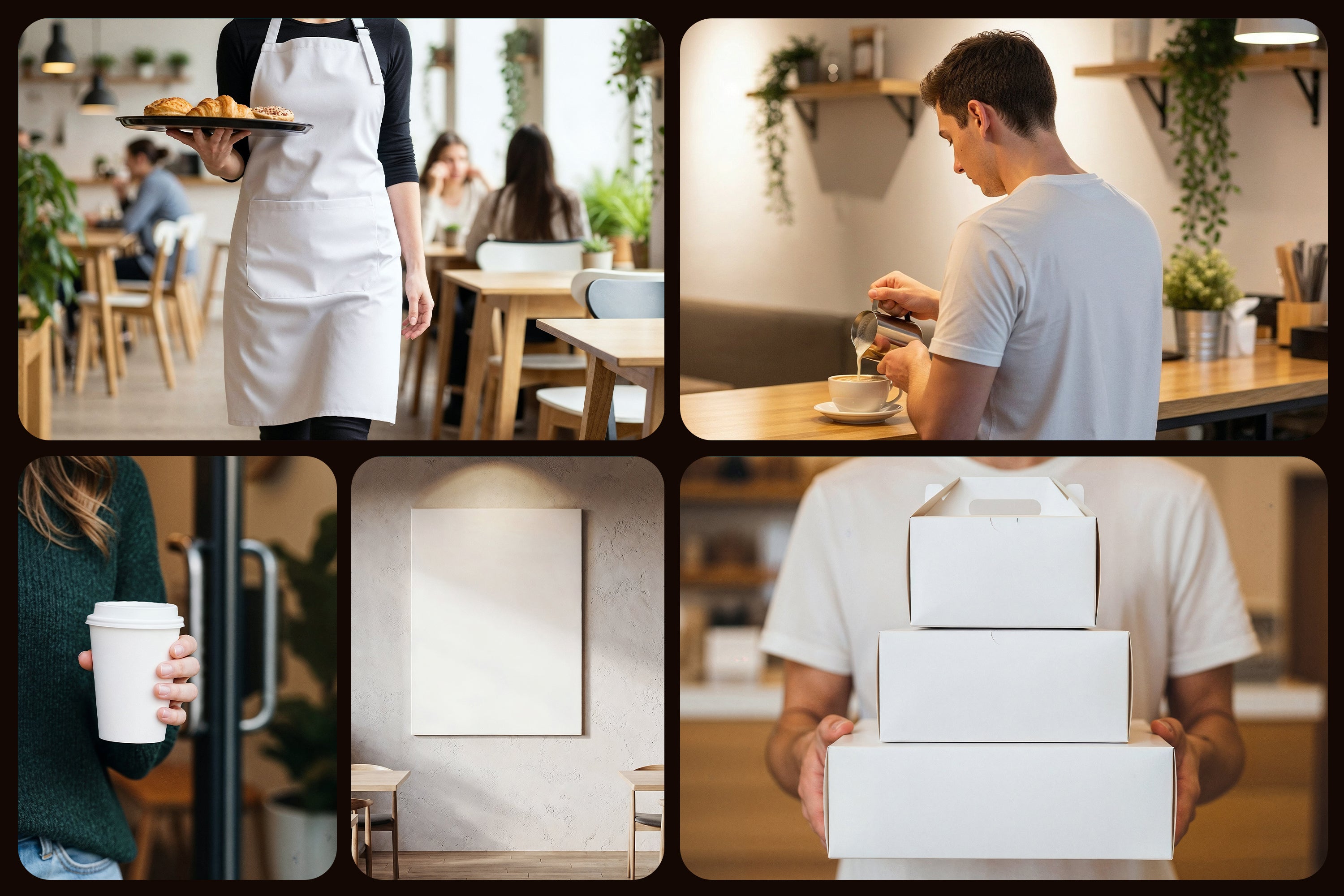 Premium Cafe Mockups Collection