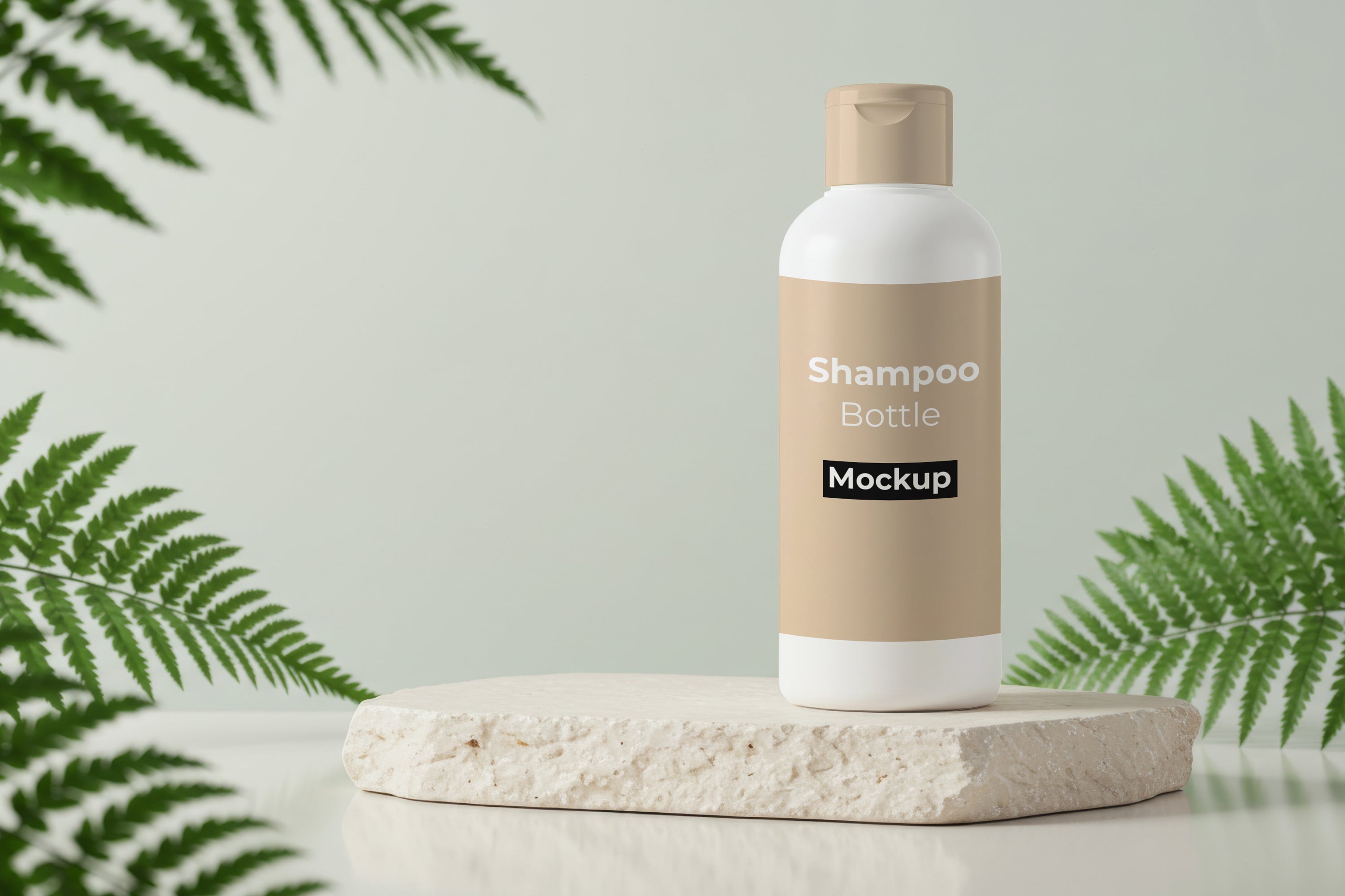 Free Shampoo Bottle Mockup