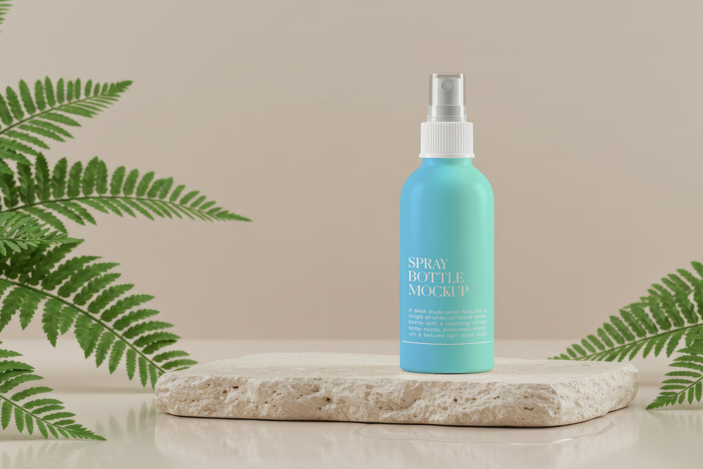 Free Facial Toner Spray Bottle Mockup
