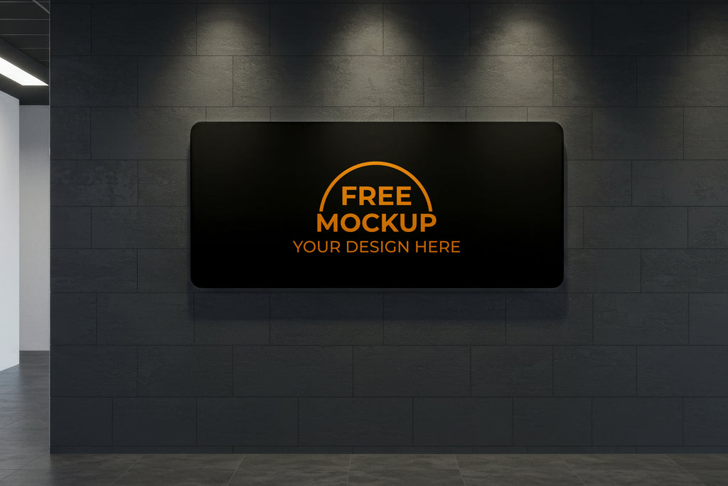 Free Logo Signage Mockup