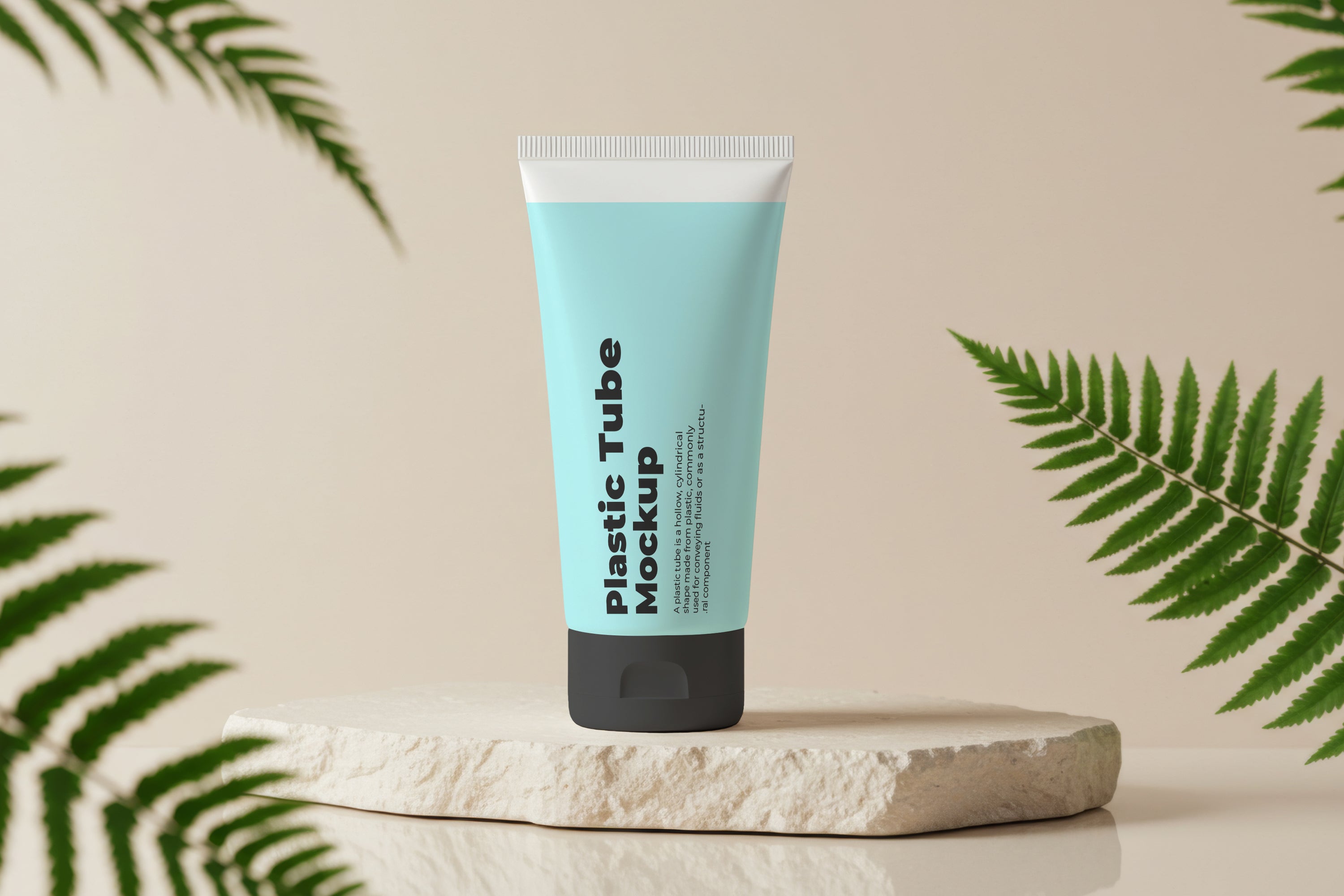Free Plastic Tube Mockup
