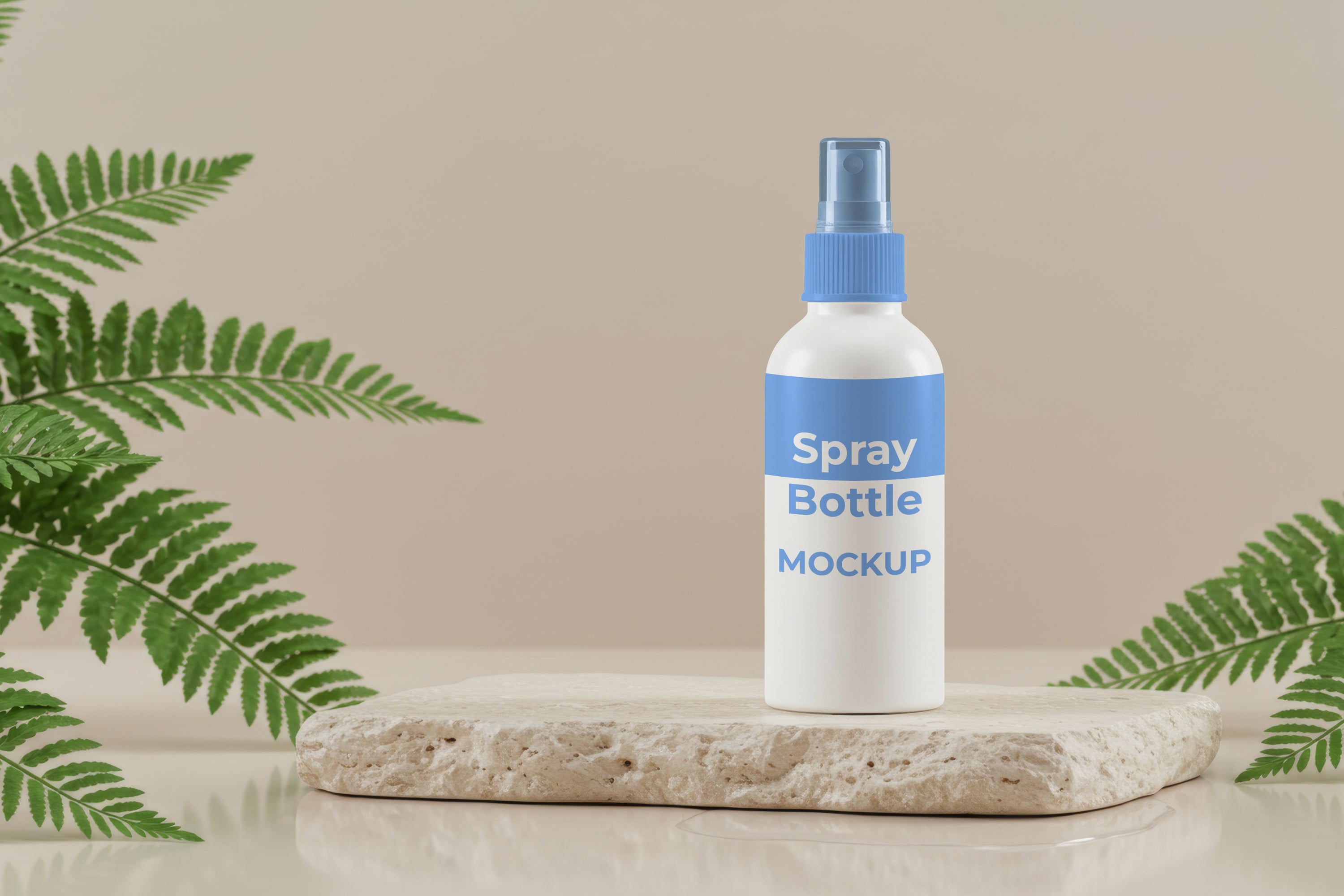Free Facial Toner Spray Bottle Mockup