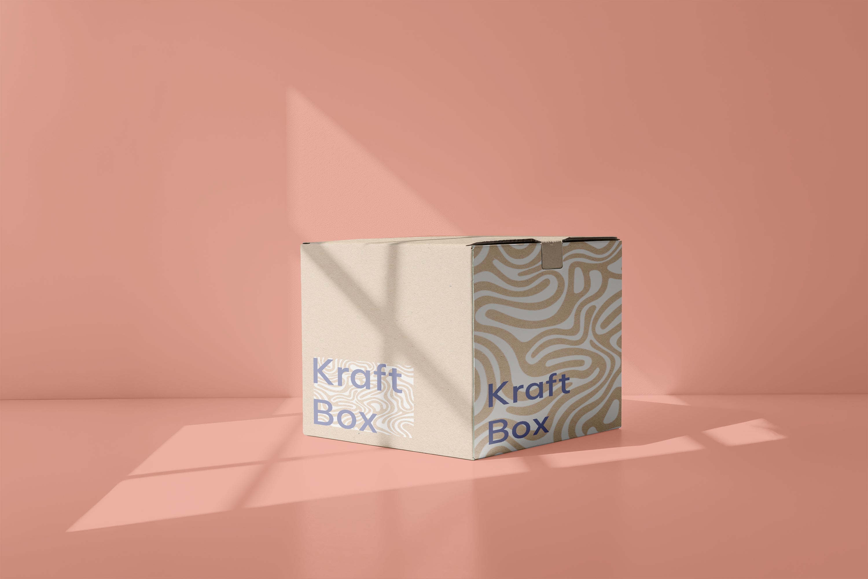 Free Cardboard Box Mockup