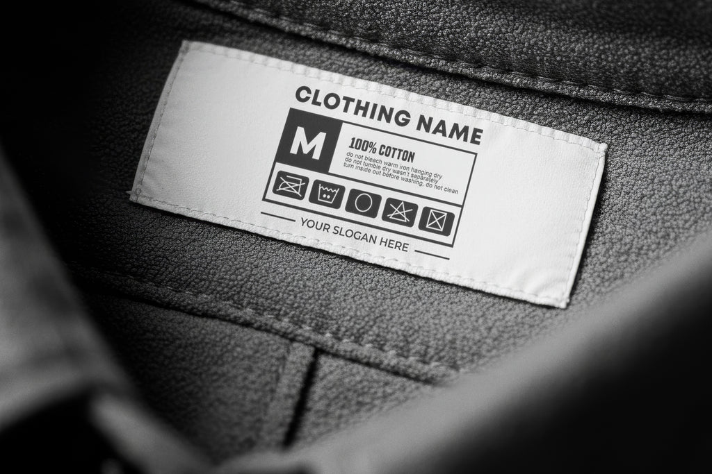 Free Clothing Label Logo Mockup