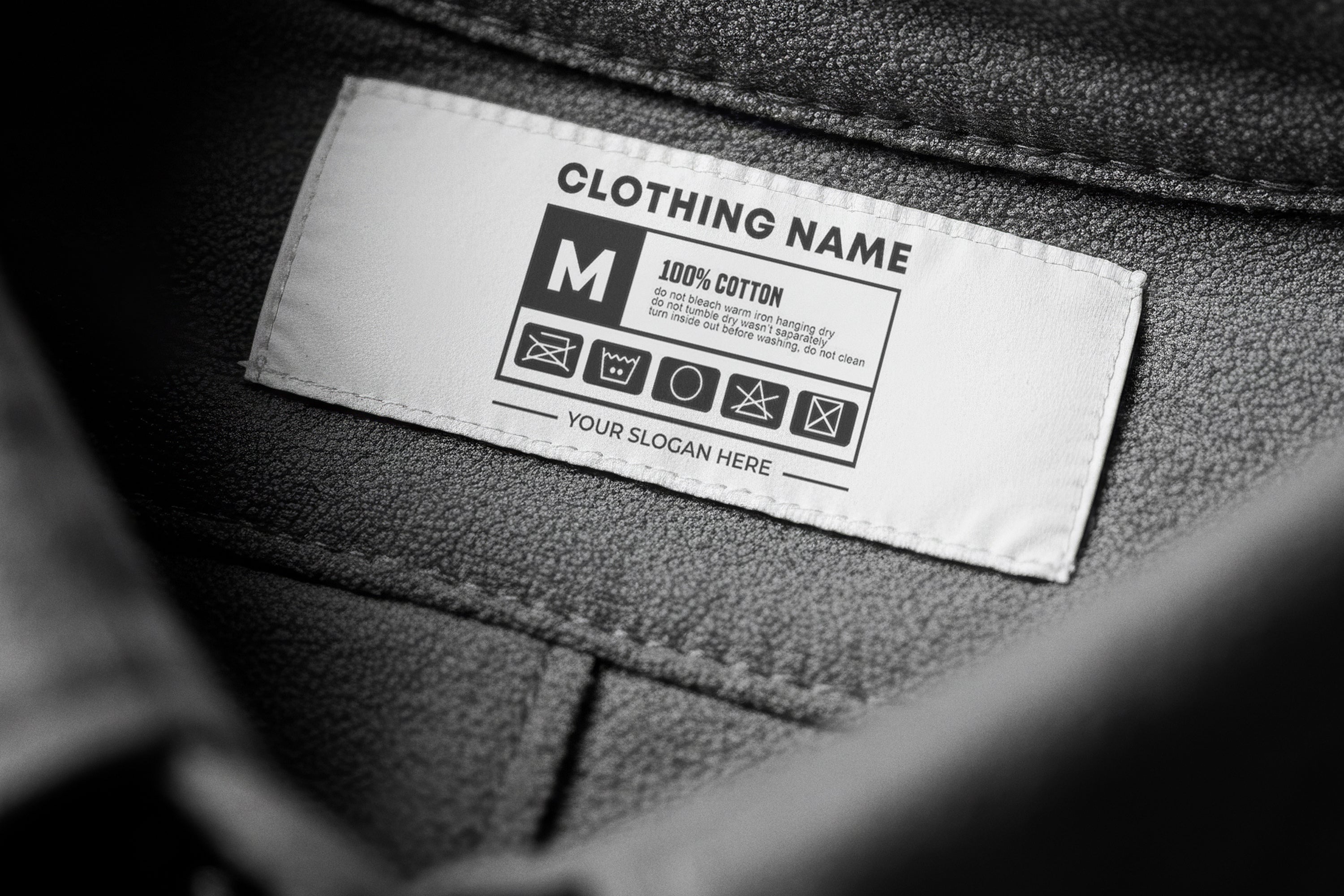 Free Clothing Label Logo Mockup