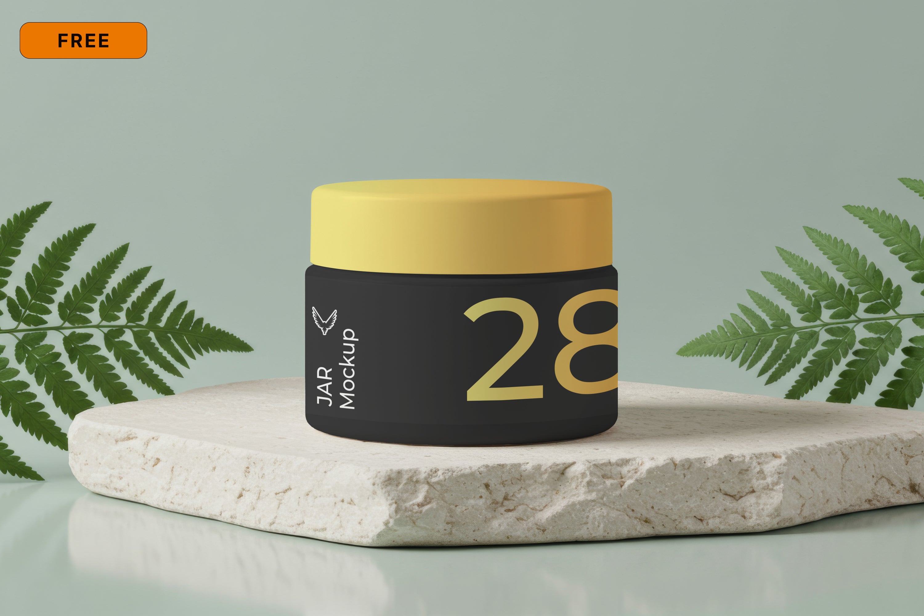 Free Cream Jar Mockup