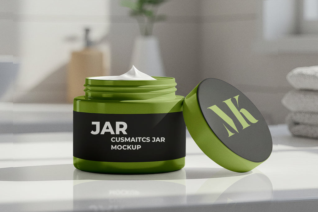 Free Cosmetic Jar Mockup