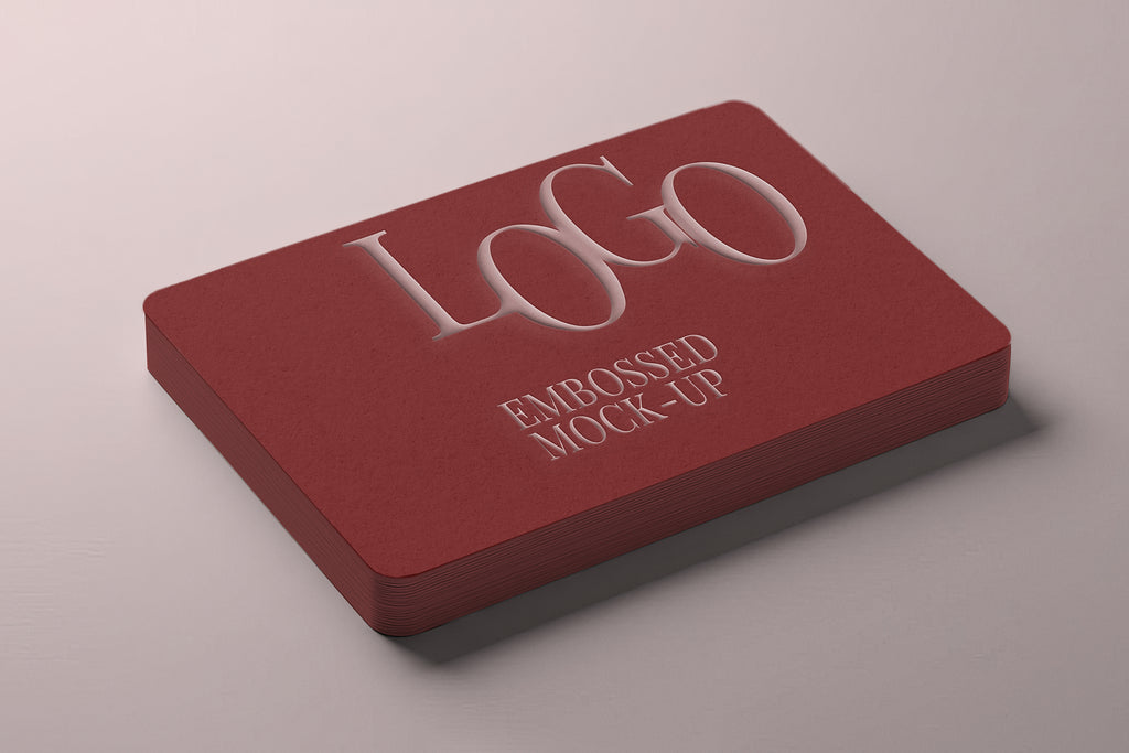 Free Embossed Logo Mockup