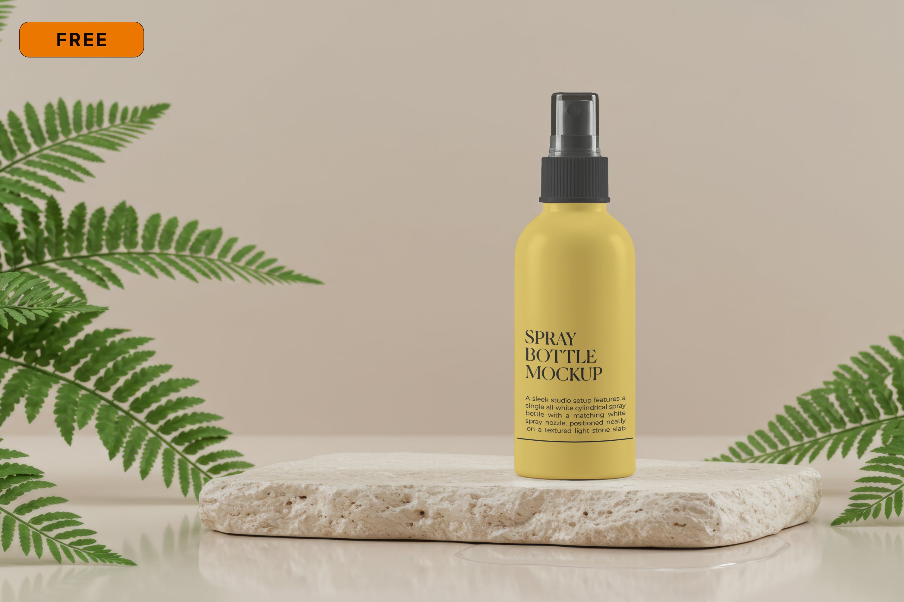 Free Facial Toner Spray Bottle Mockup