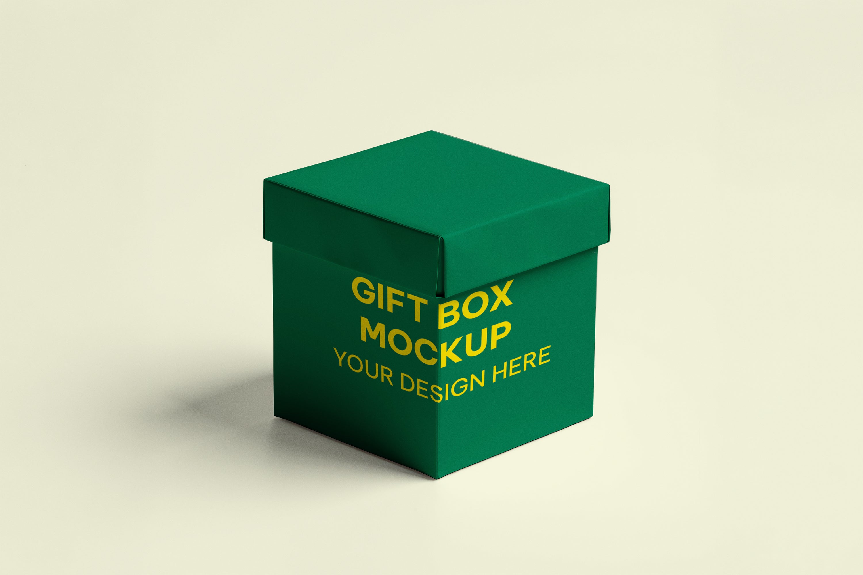 Free Foldable Gift Box Mockup