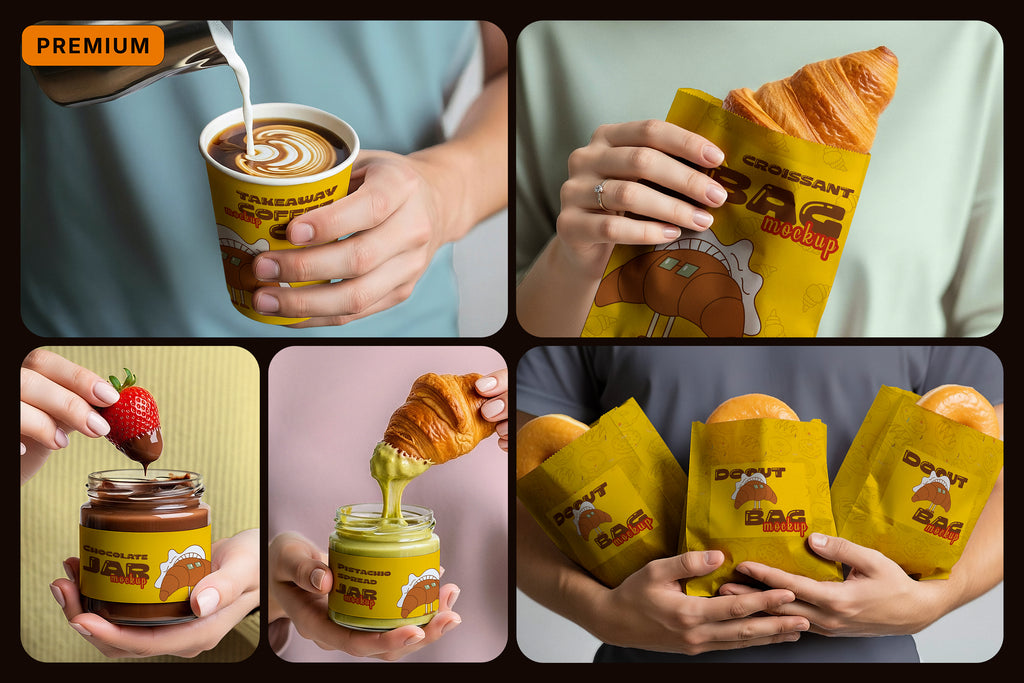 Premium Bakery & Coffee Collection Mockups