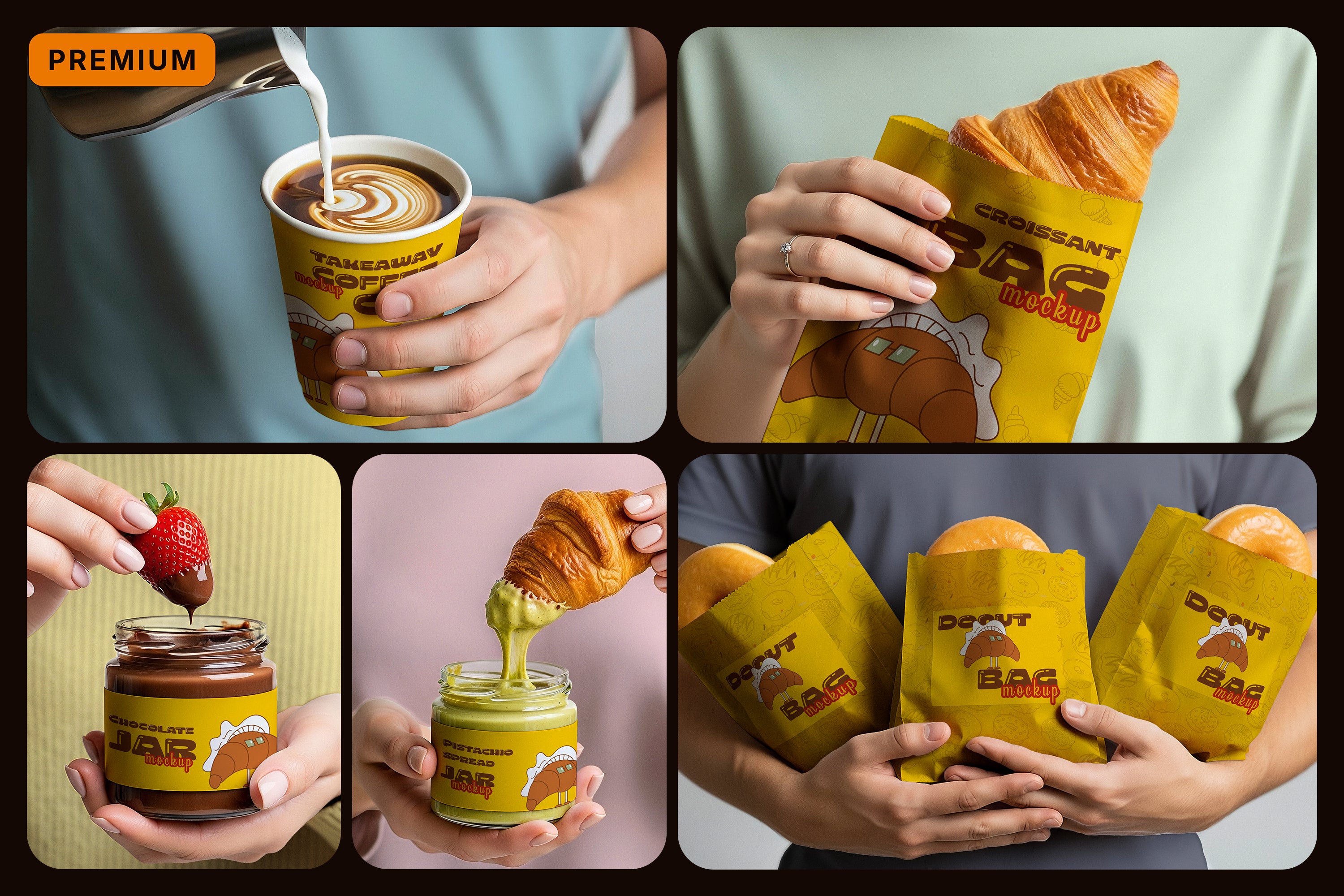 Premium Bakery & Coffee Collection Mockups