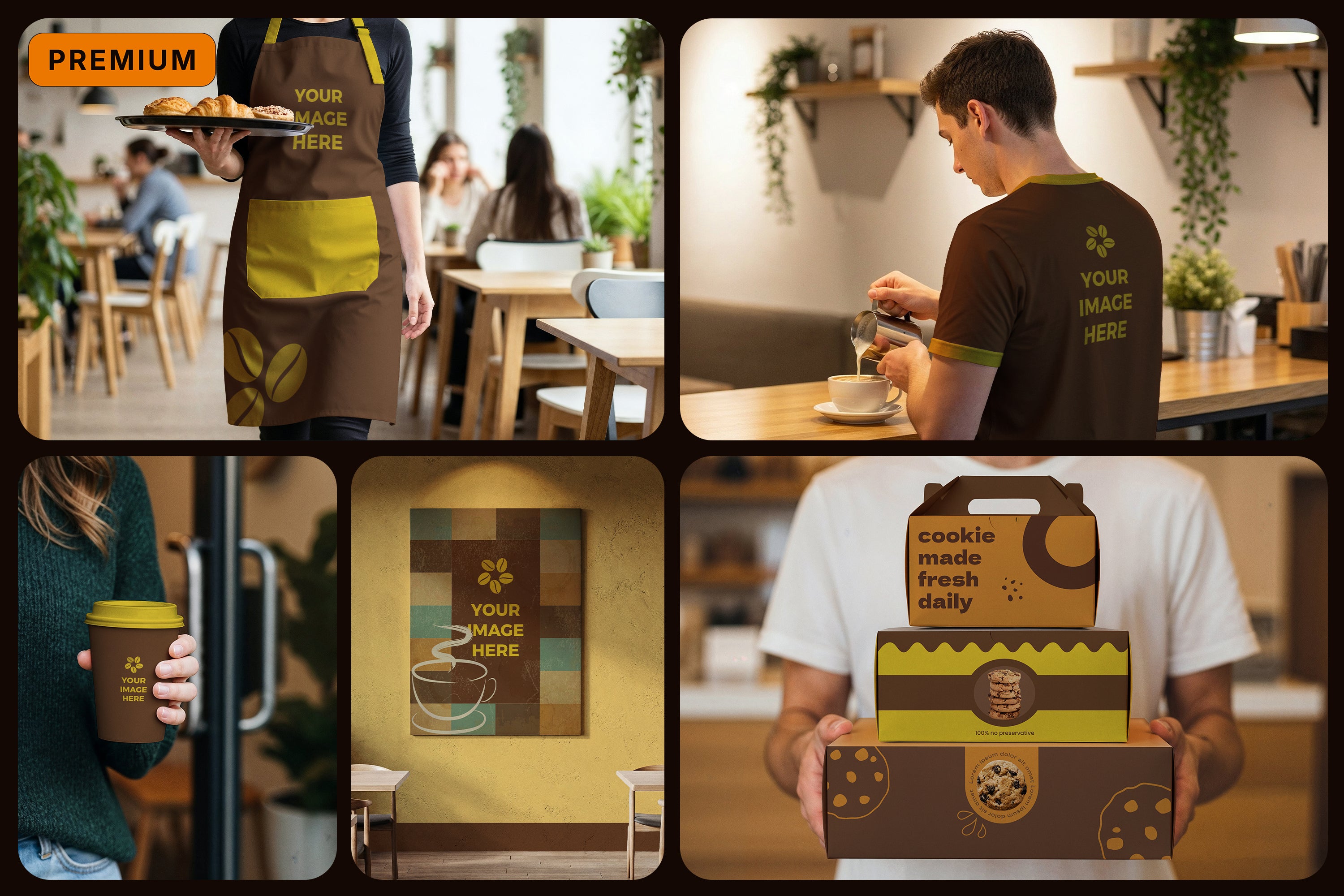 Premium Cafe Mockups Collection