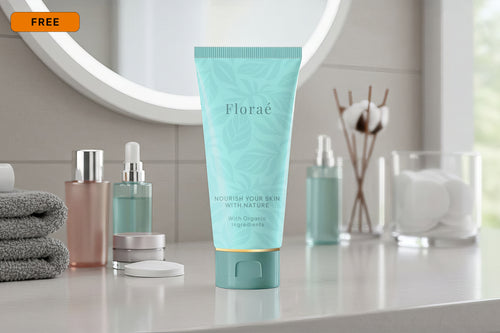 Free Cosmetic Tube Mockup