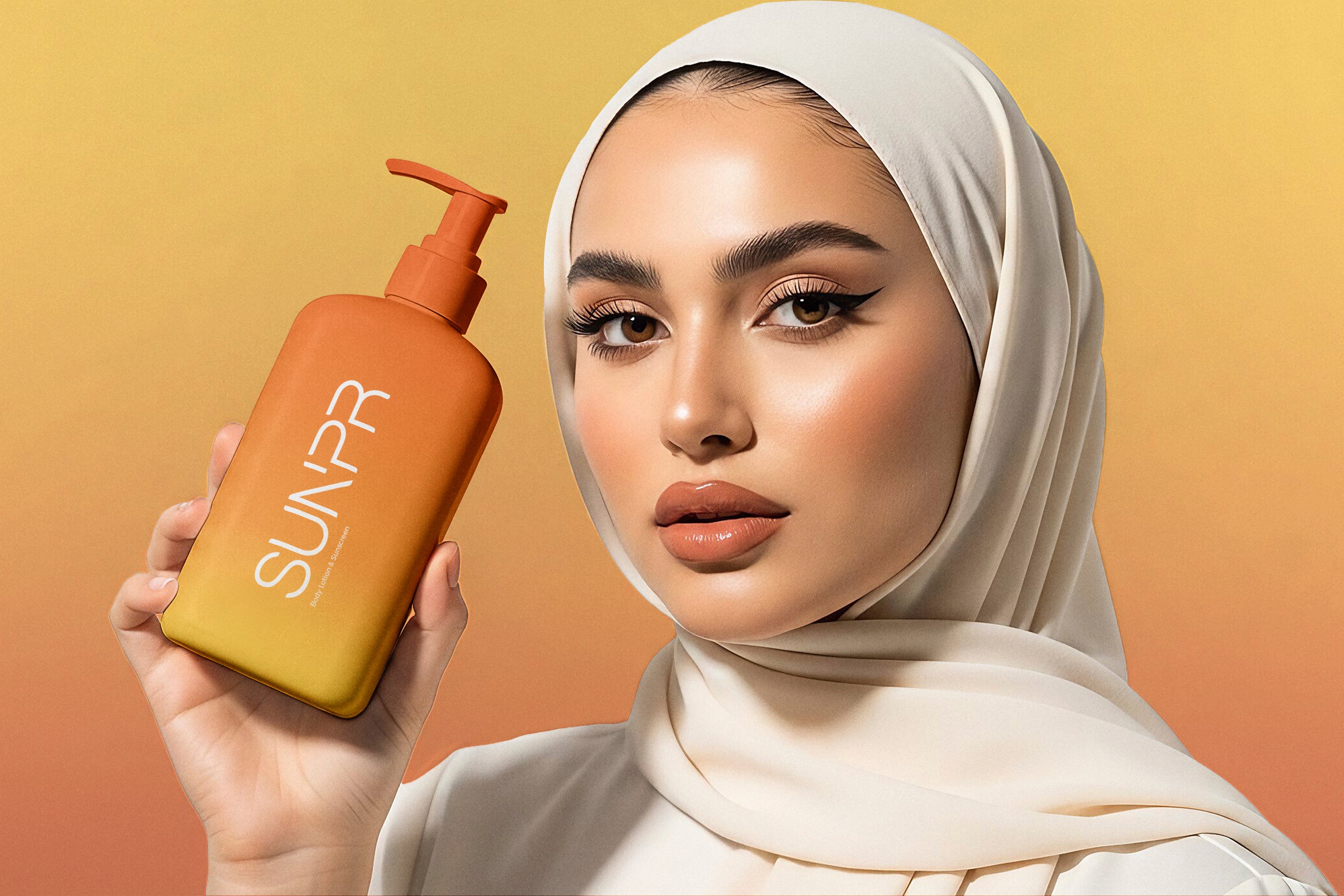 Premium Sunscreen Bump Bottle Collection Mockups