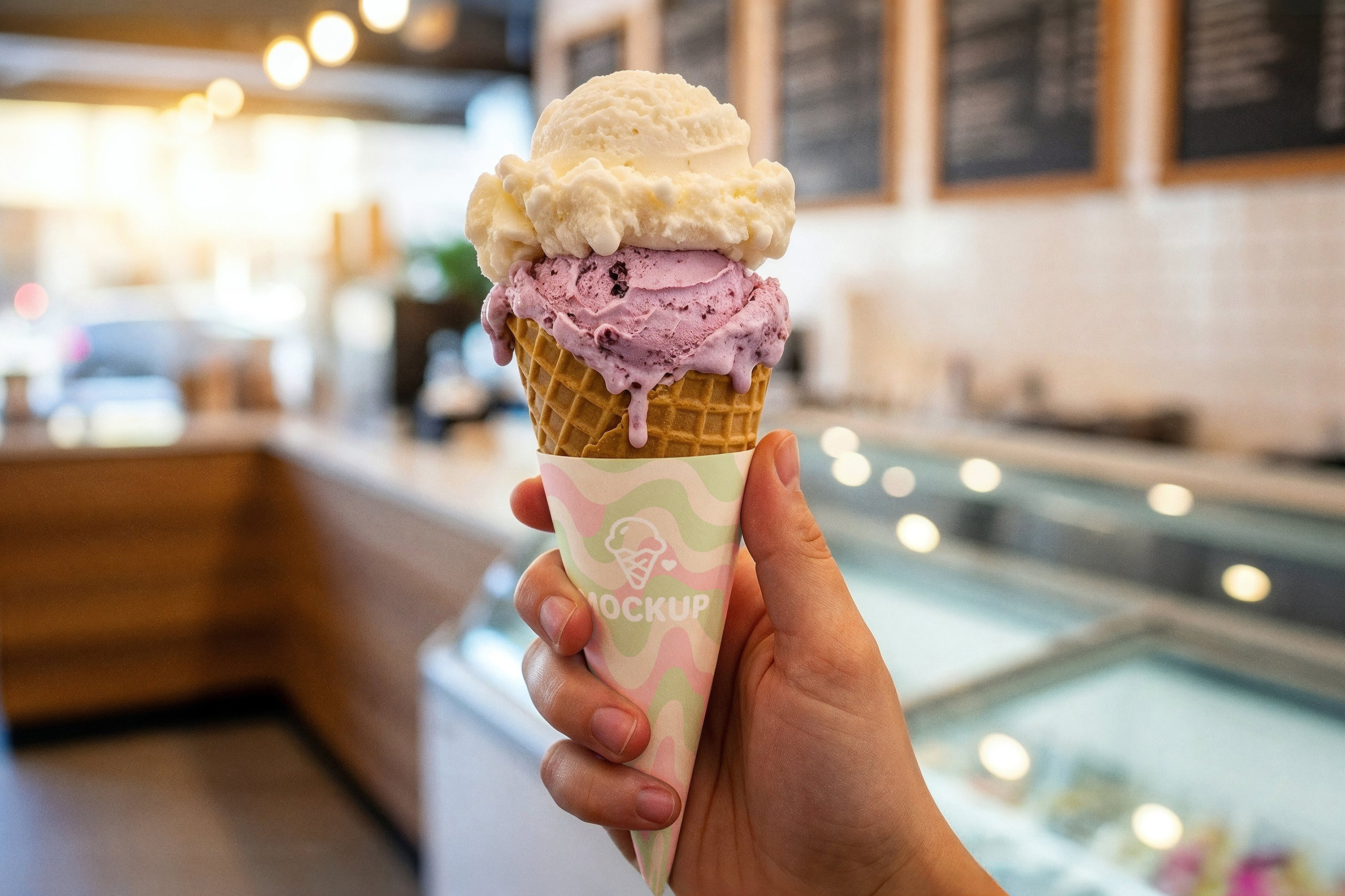 Premium Ice Cream Branding Mockups