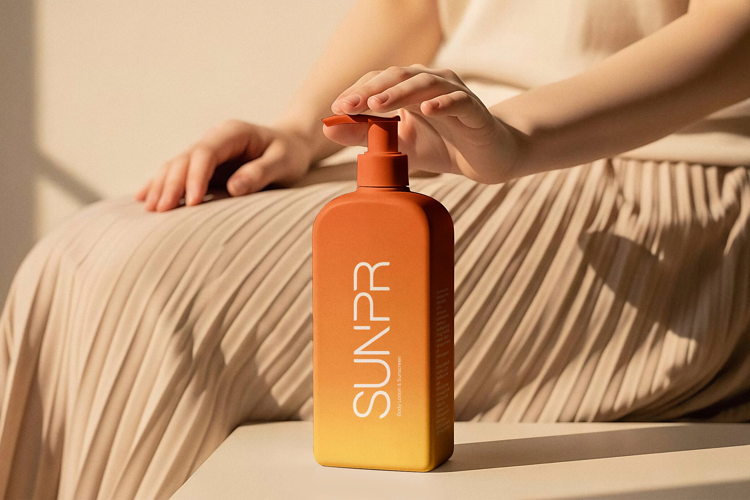 Premium Sunscreen Bump Bottle Collection Mockups