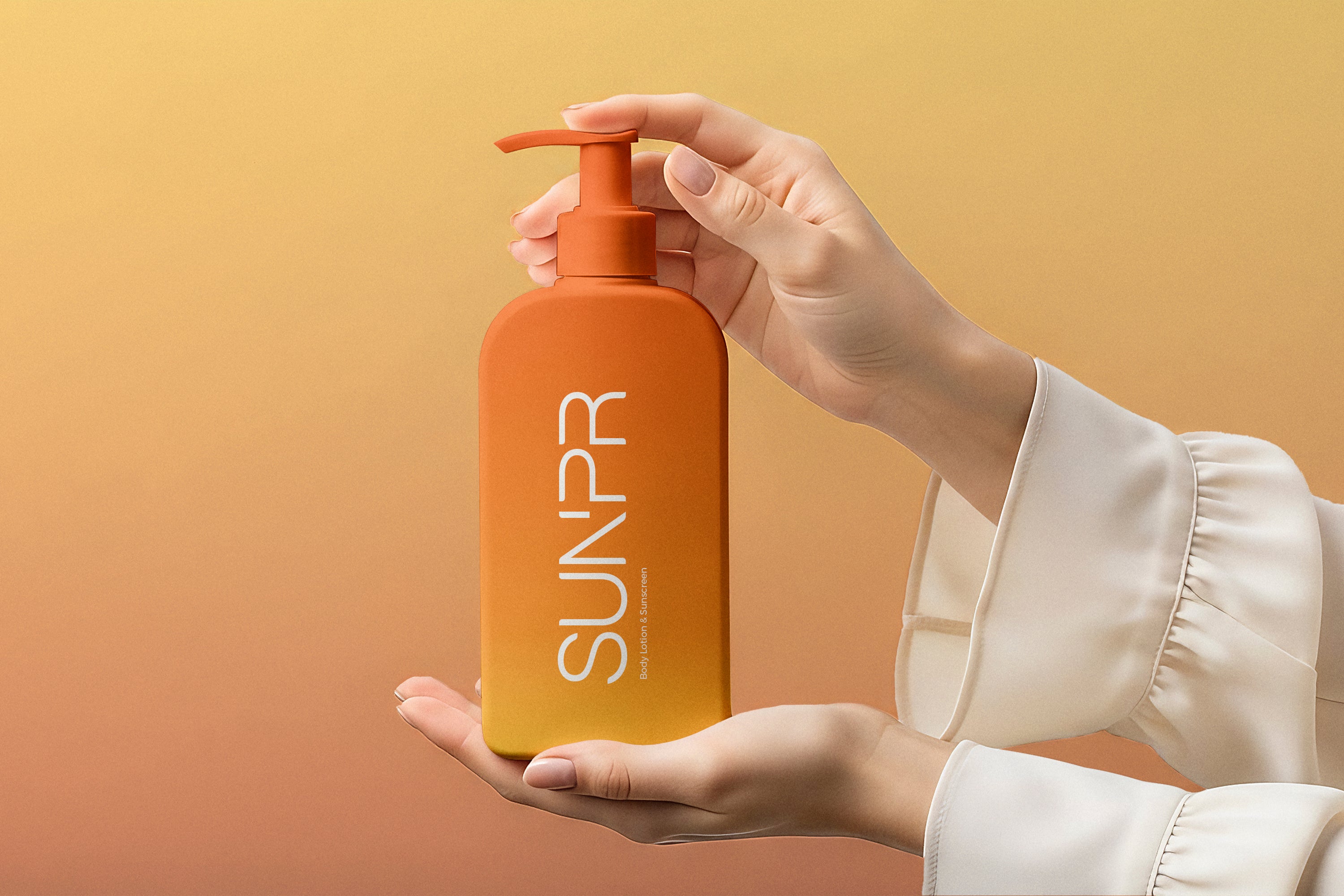 Premium Sunscreen Bump Bottle Collection Mockups