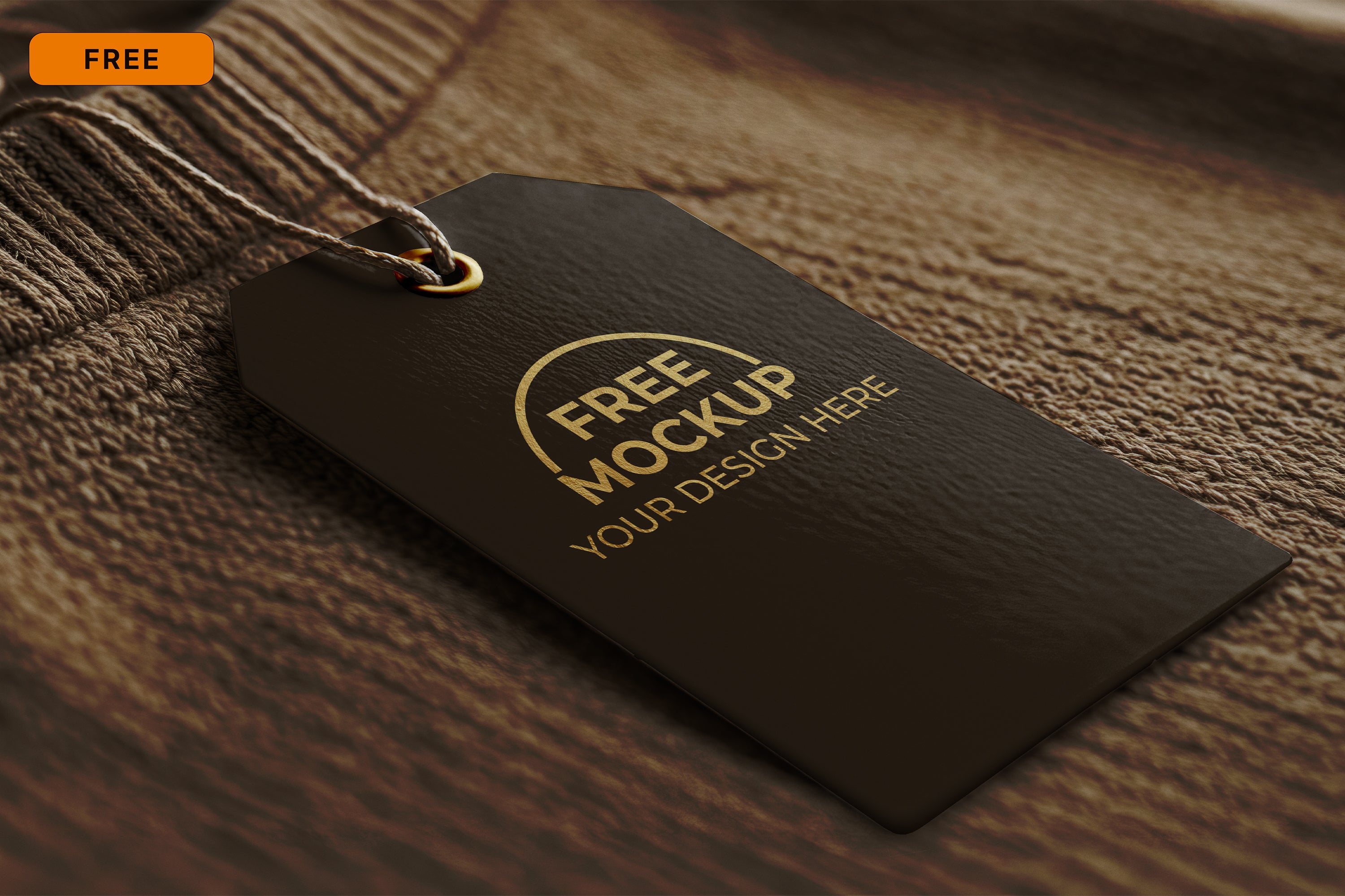 Free Hang Tag Mockup