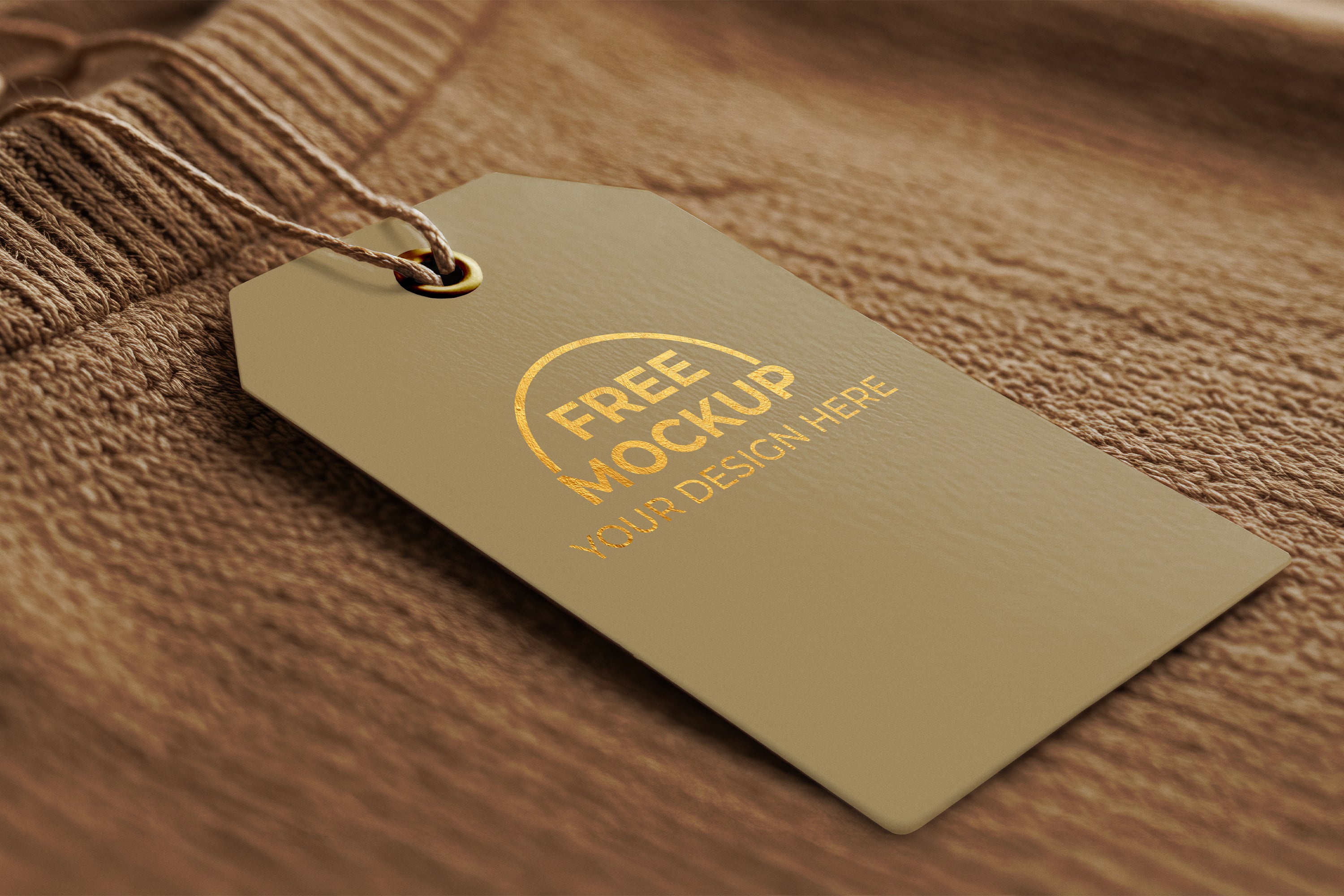 Free Hang Tag Mockup