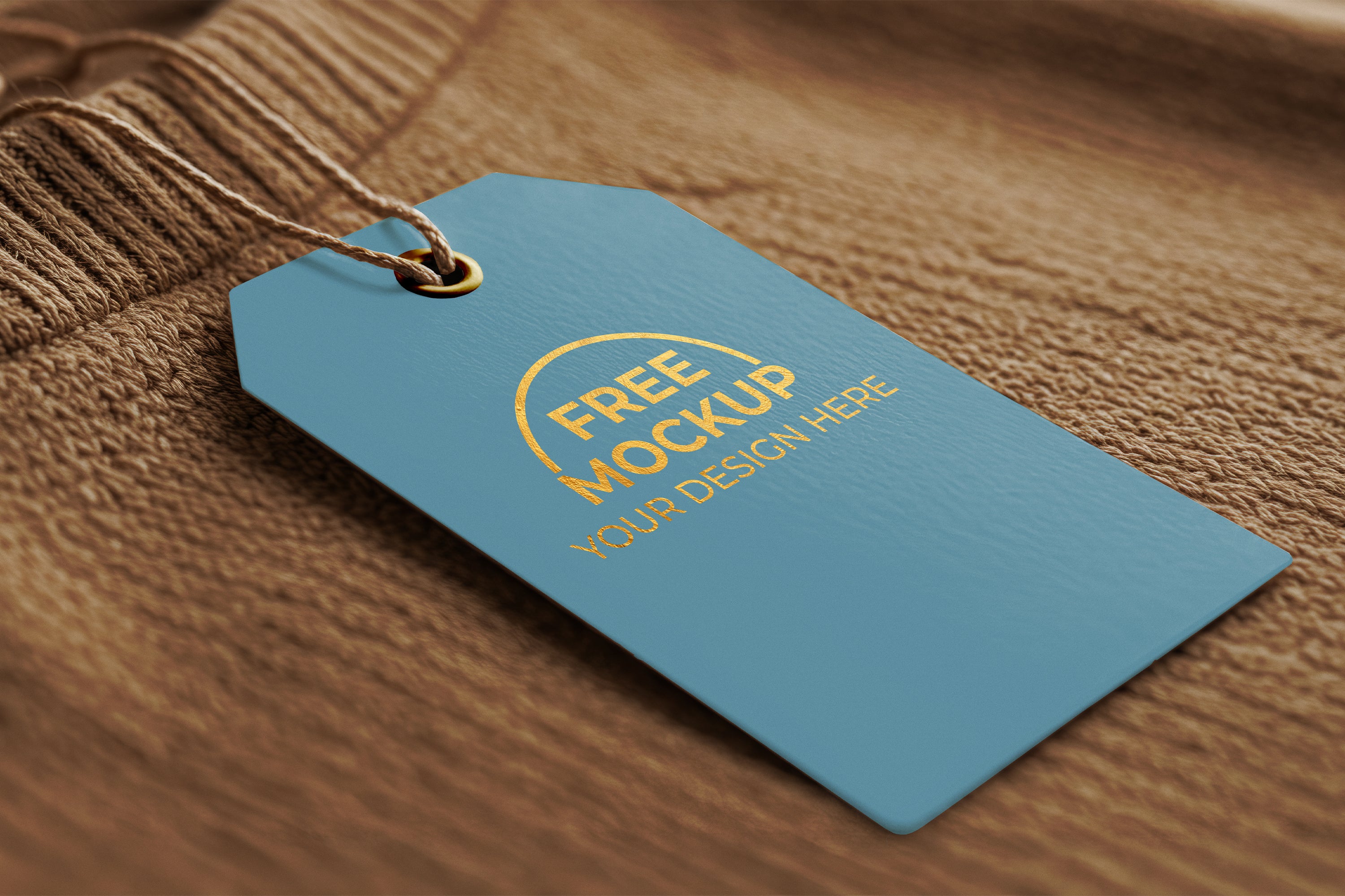 Free Hang Tag Mockup