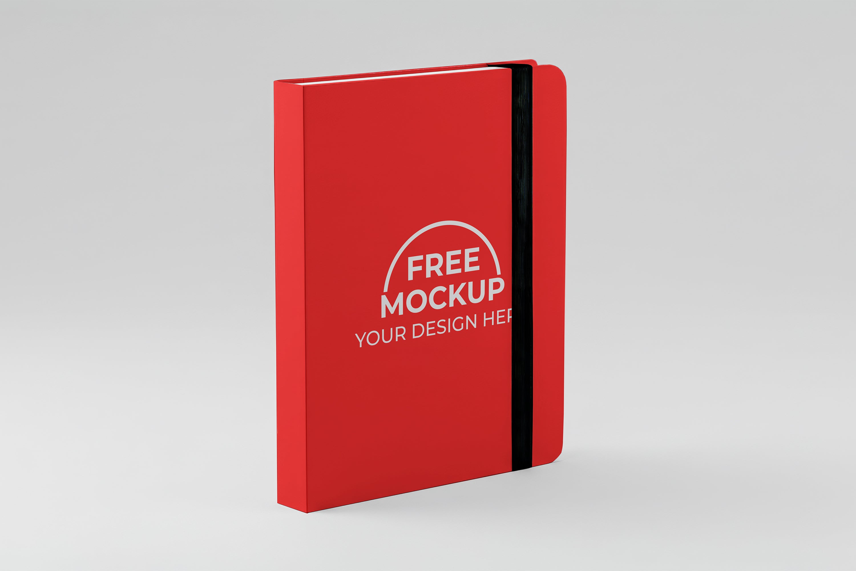 Free Hardbound Notebook Mockup