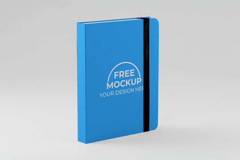 Free Hardbound Notebook Mockup