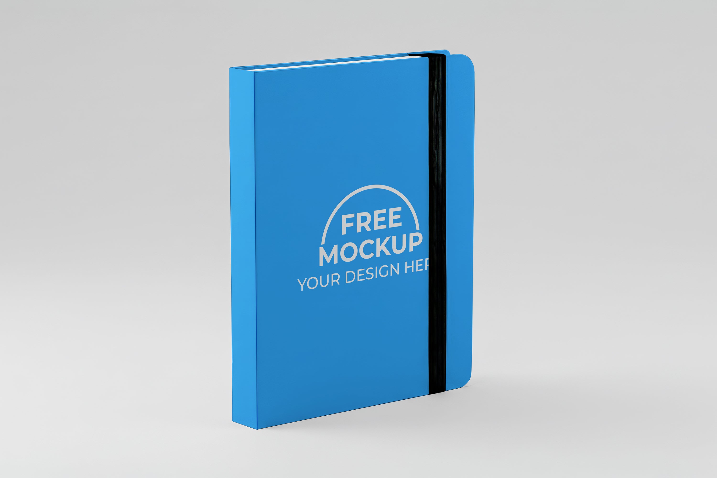 Free Hardbound Notebook Mockup