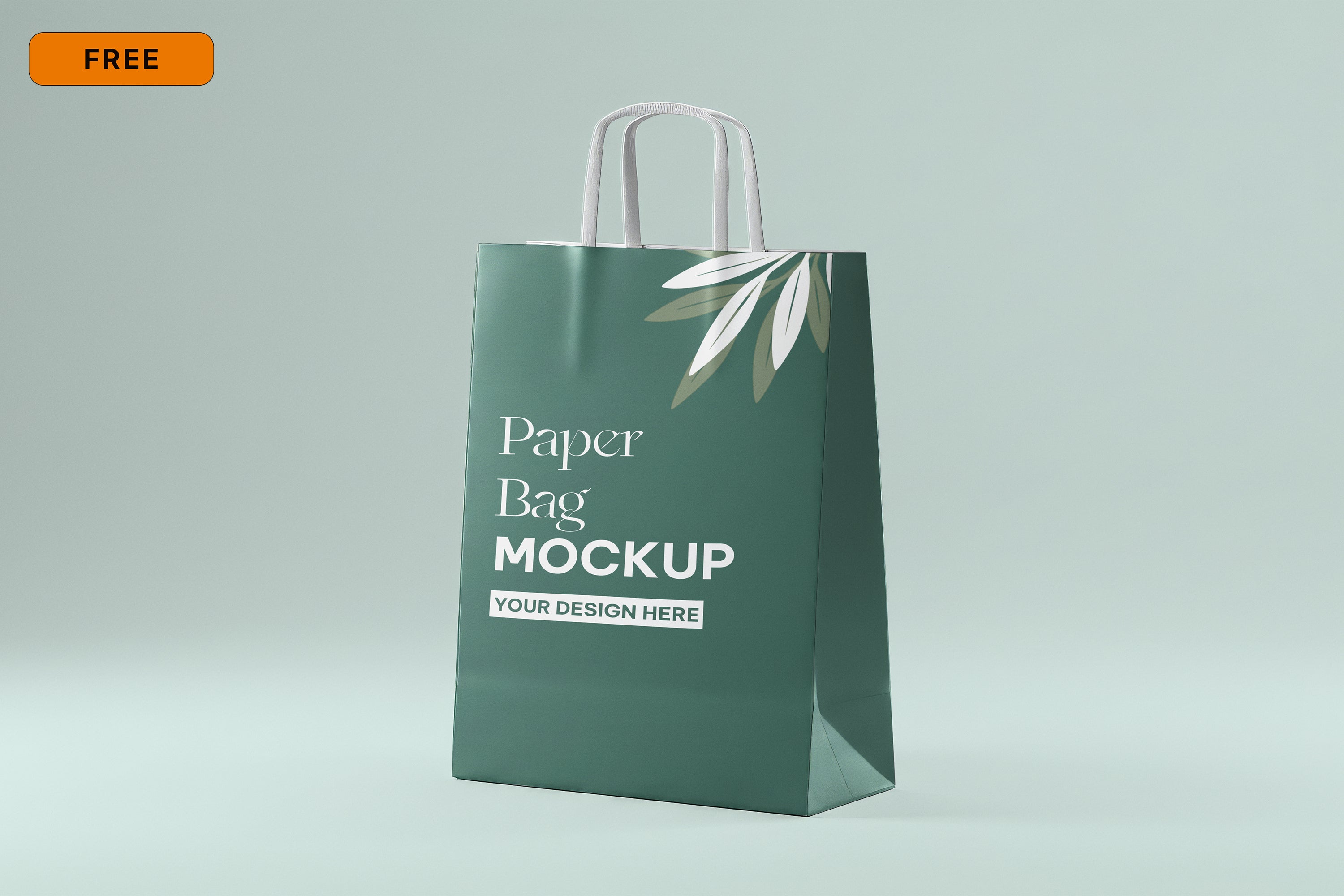 Free Kraft Paper Bag Mockup