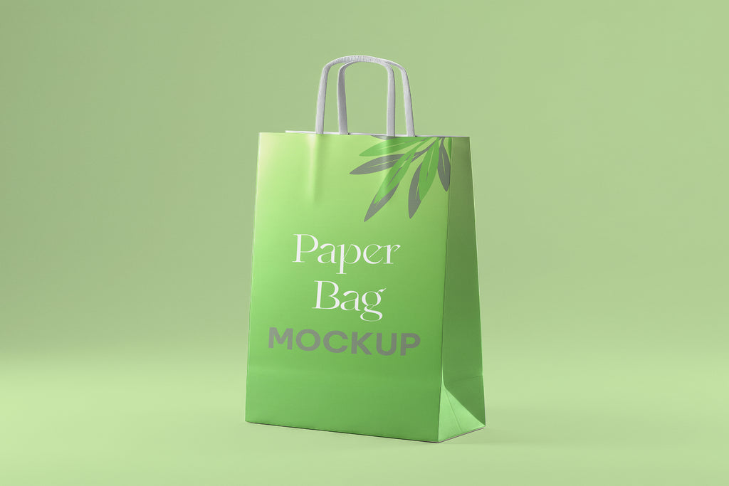 Free Kraft Paper Bag Mockup