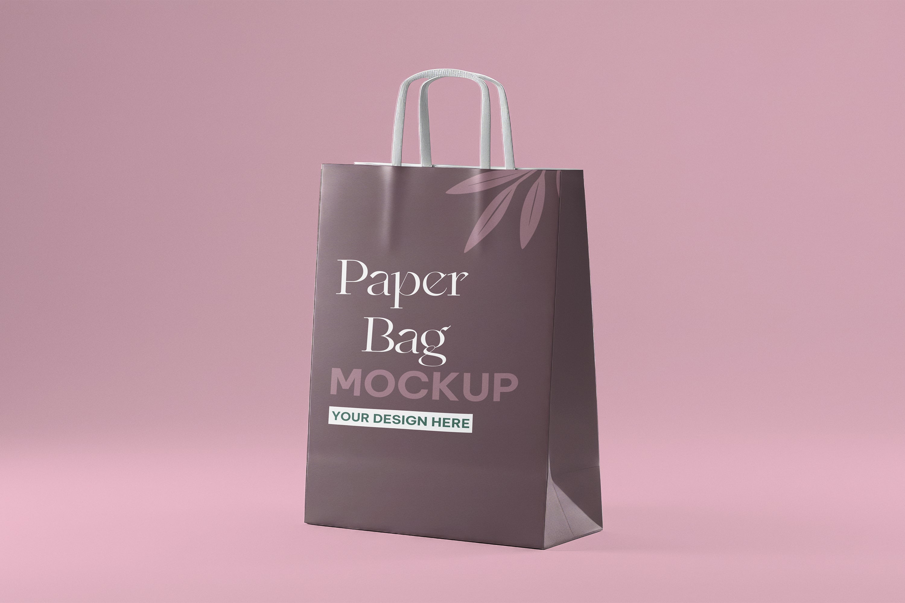 Free Kraft Paper Bag Mockup