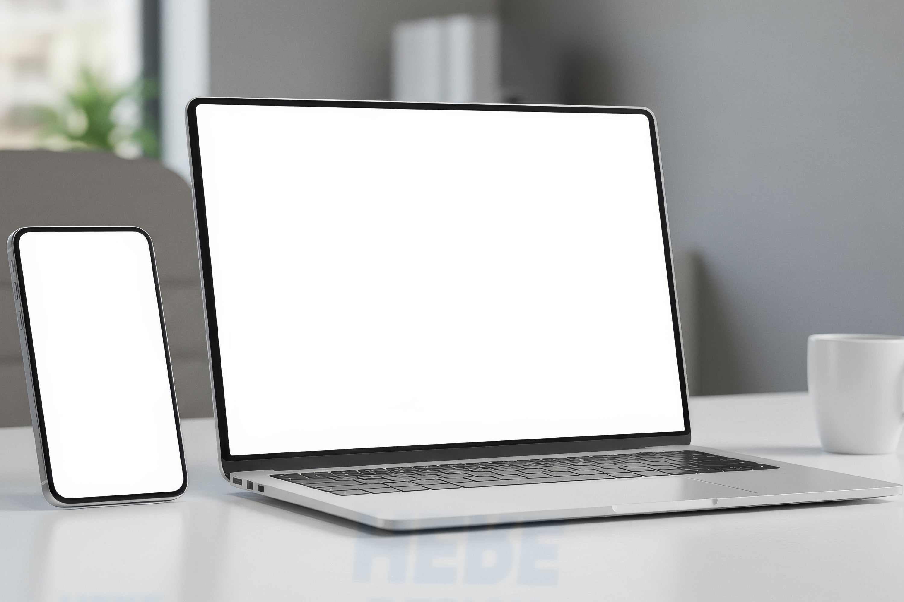 Free Laptop and Phone Responsive Design Mockup