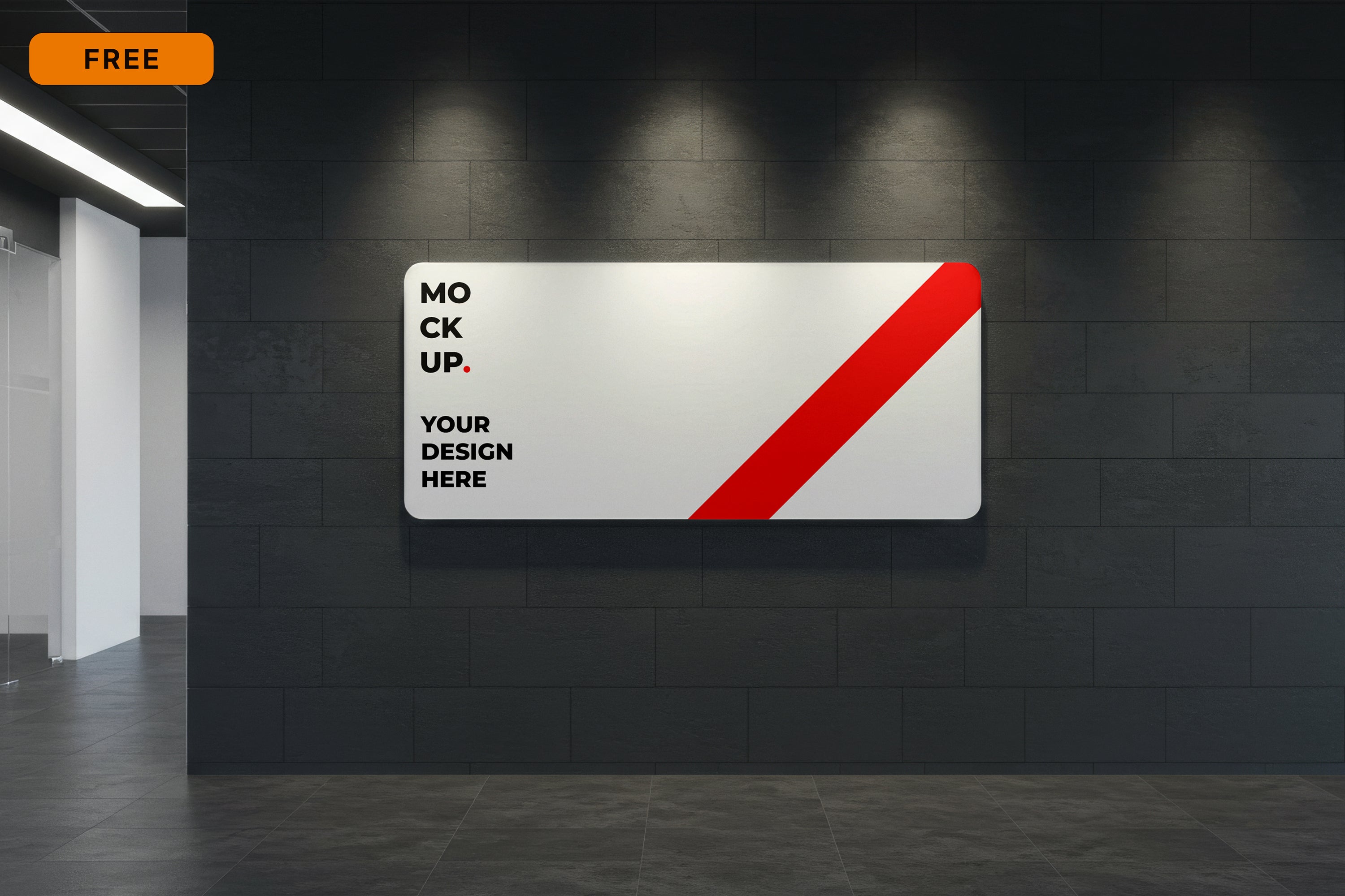 Free Logo Signage Mockup
