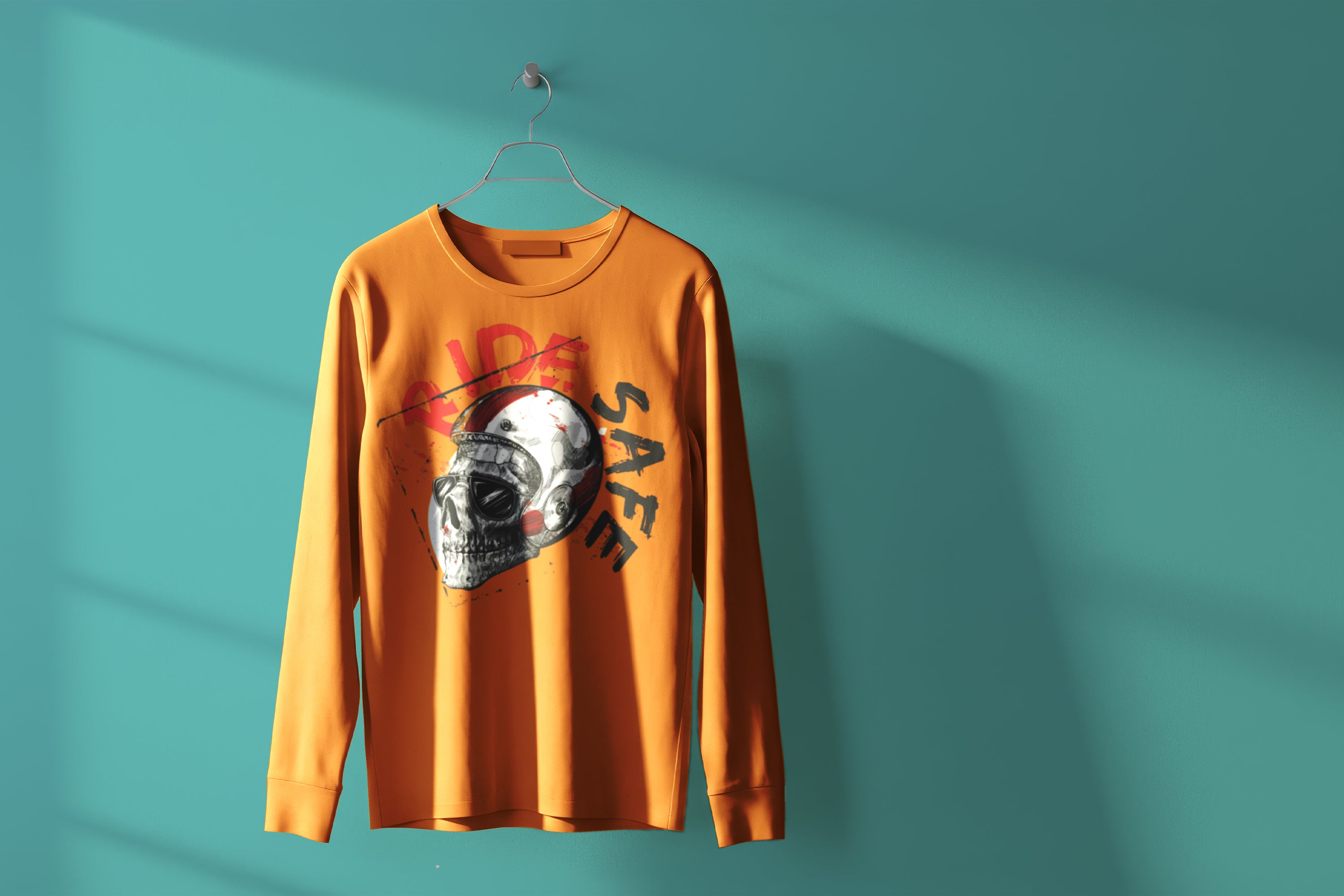 Free Long Sleeve T-shirt Mockup