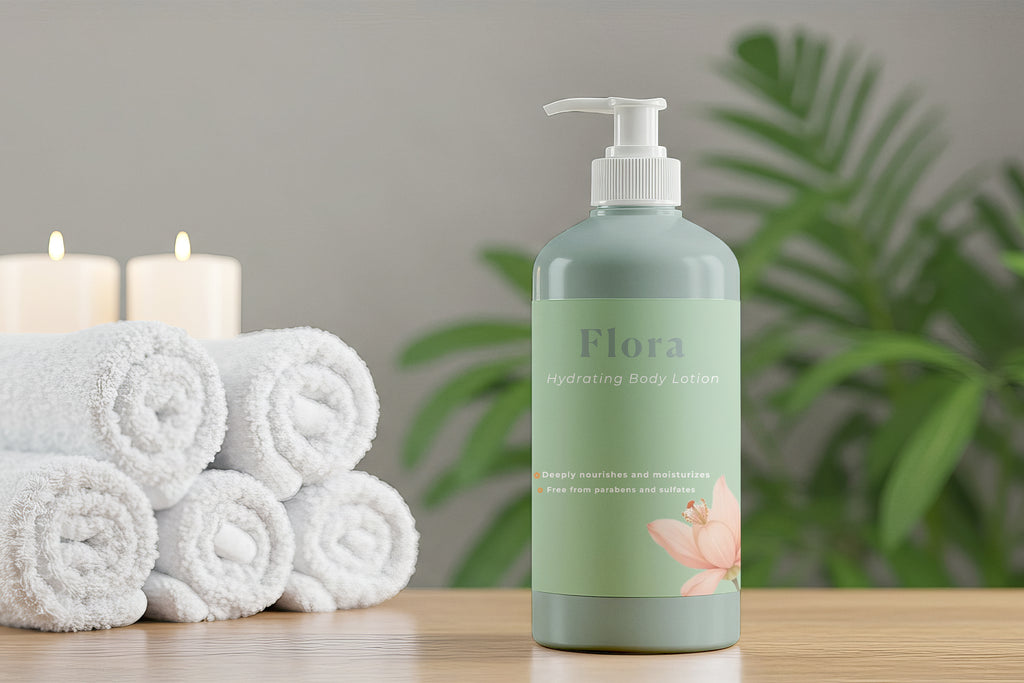 Free Lotion Bottle Mockup