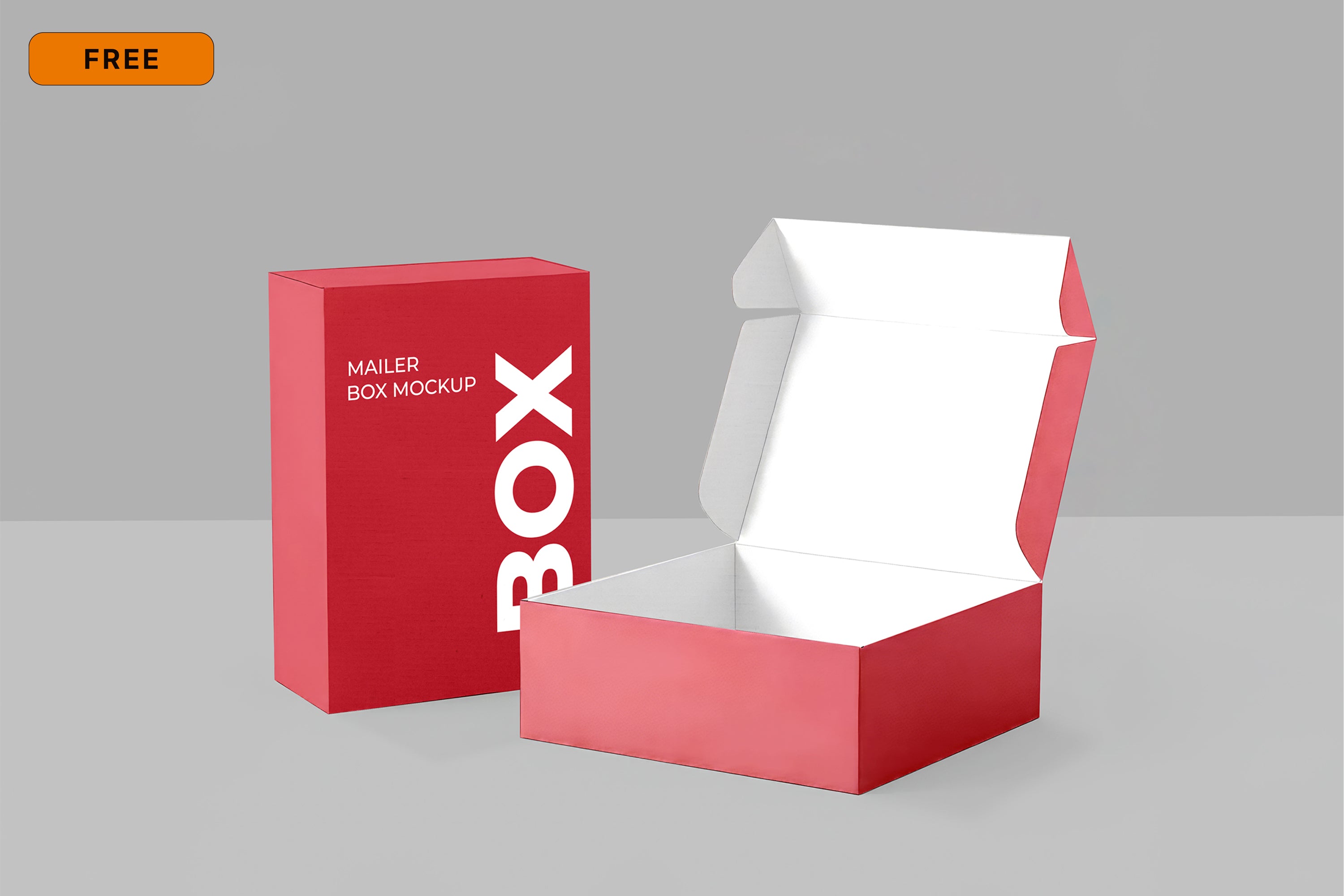 Free Mailer Box Mockup