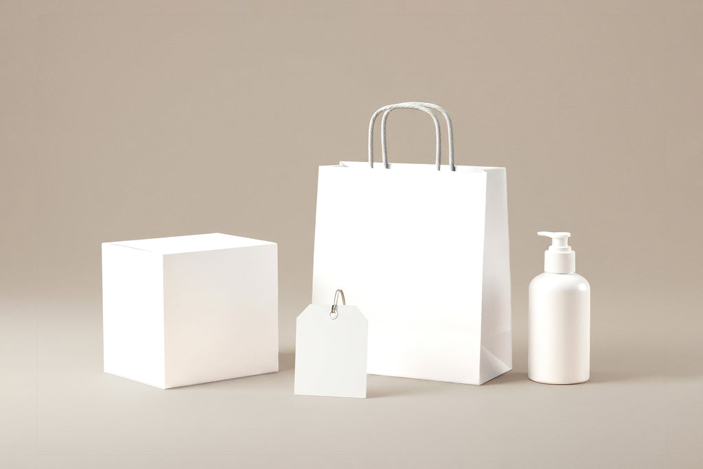 Free Fashion Packaging Set Arrangement Mockup