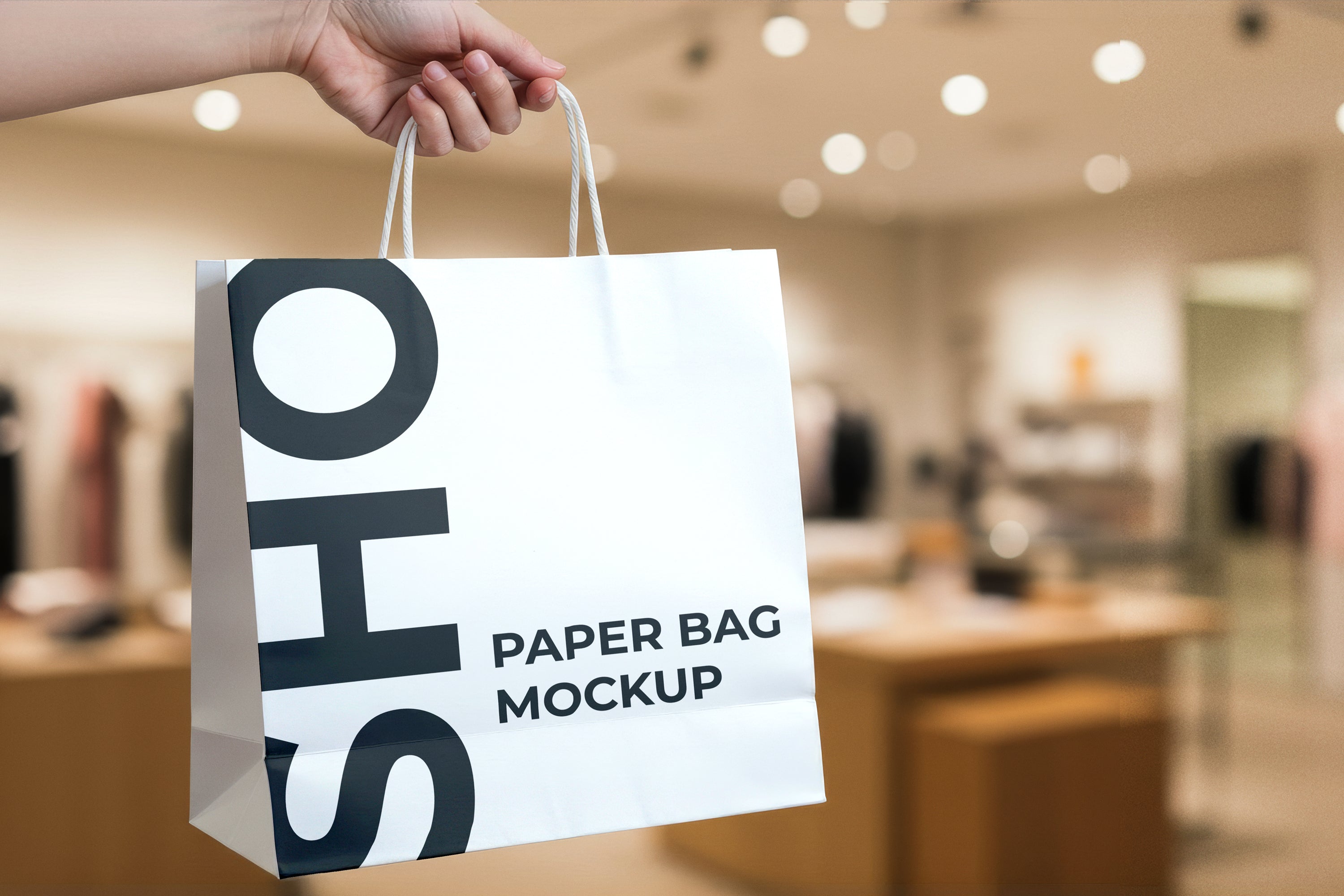 Free Paper Bag Mockup
