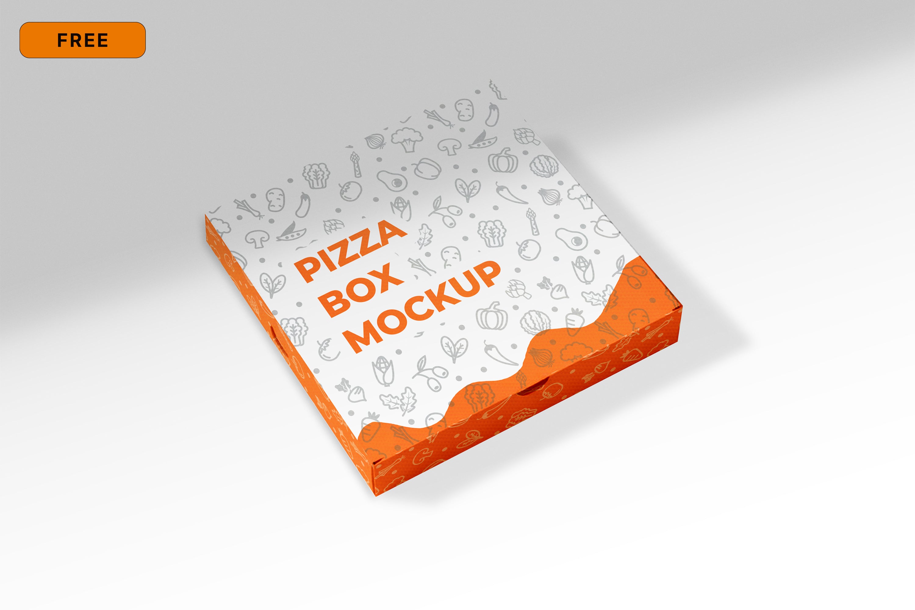 Free Pizza Box Mockup