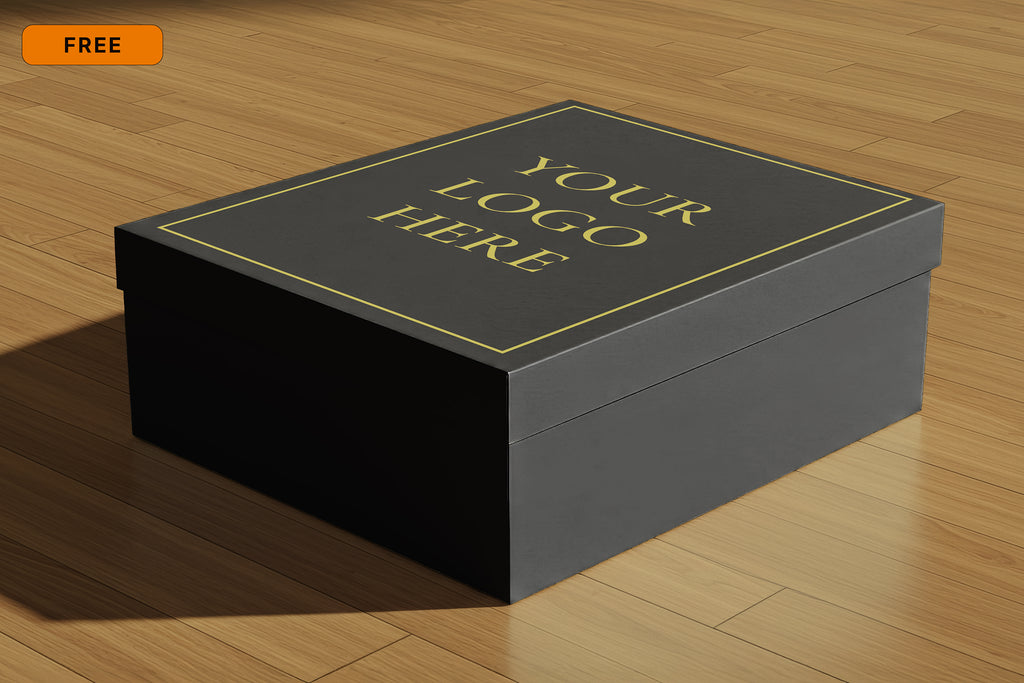 Free Shoe Box Mockup