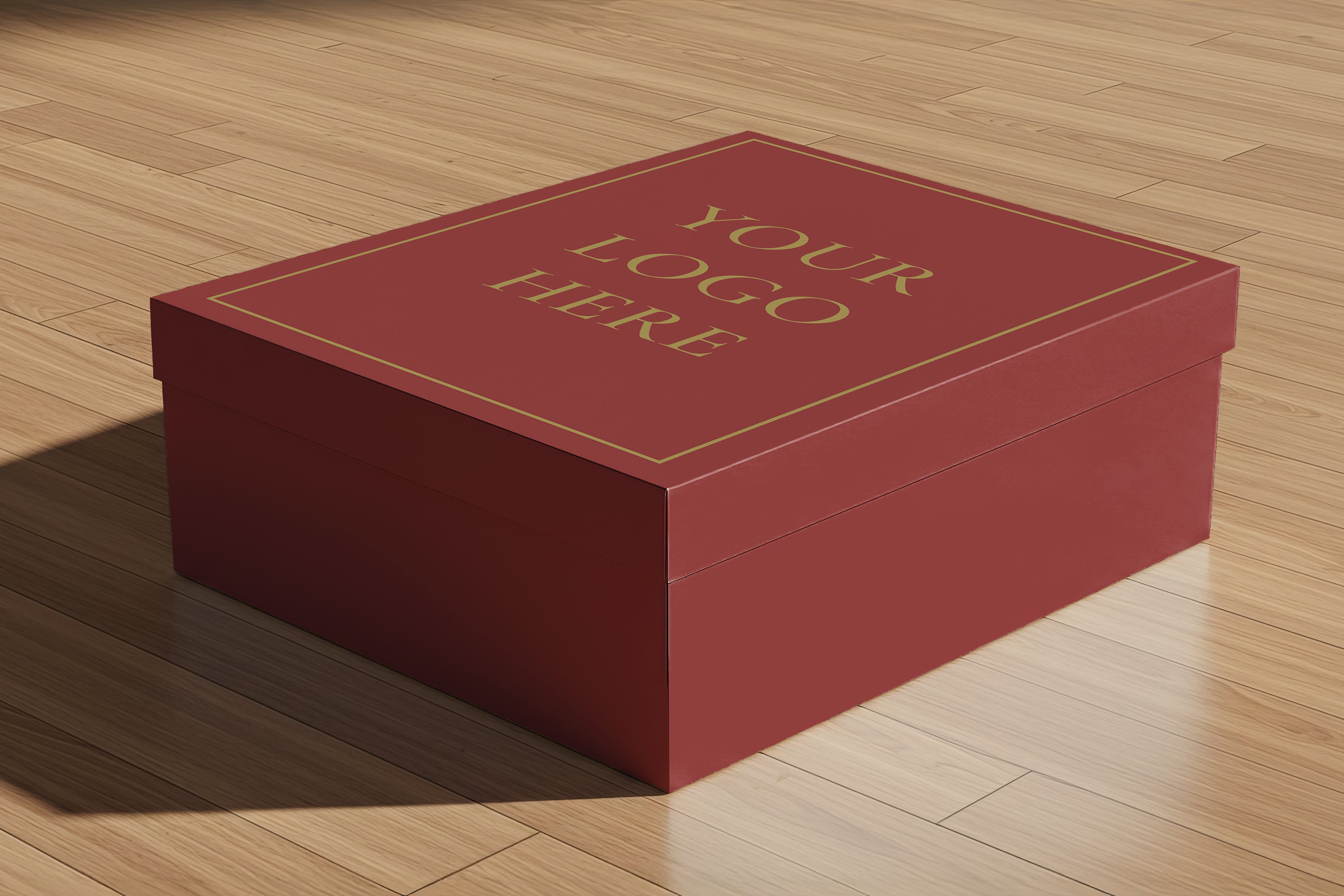 Free Shoe Box Mockup