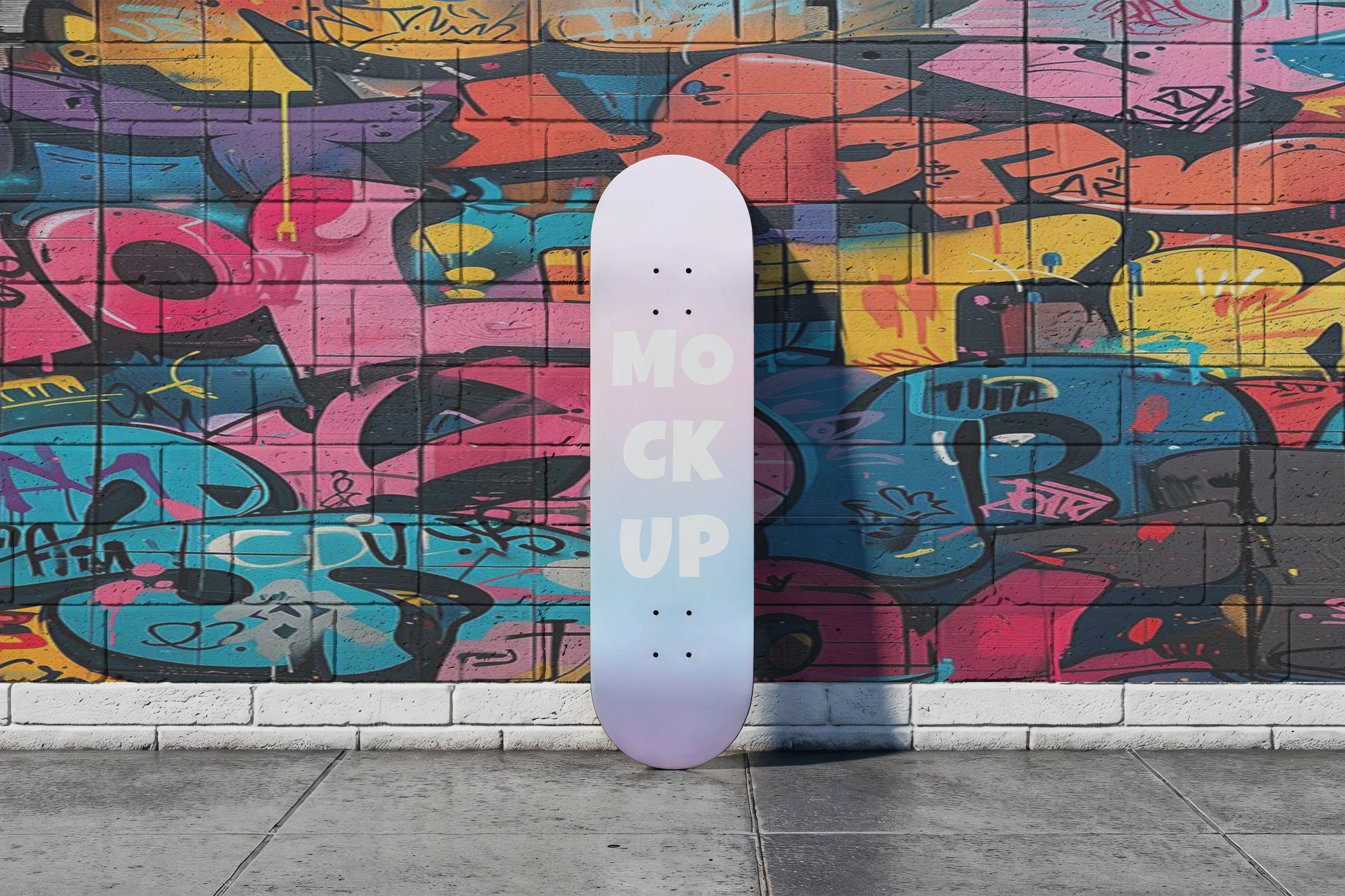 Free Skateboard Deck Mockup