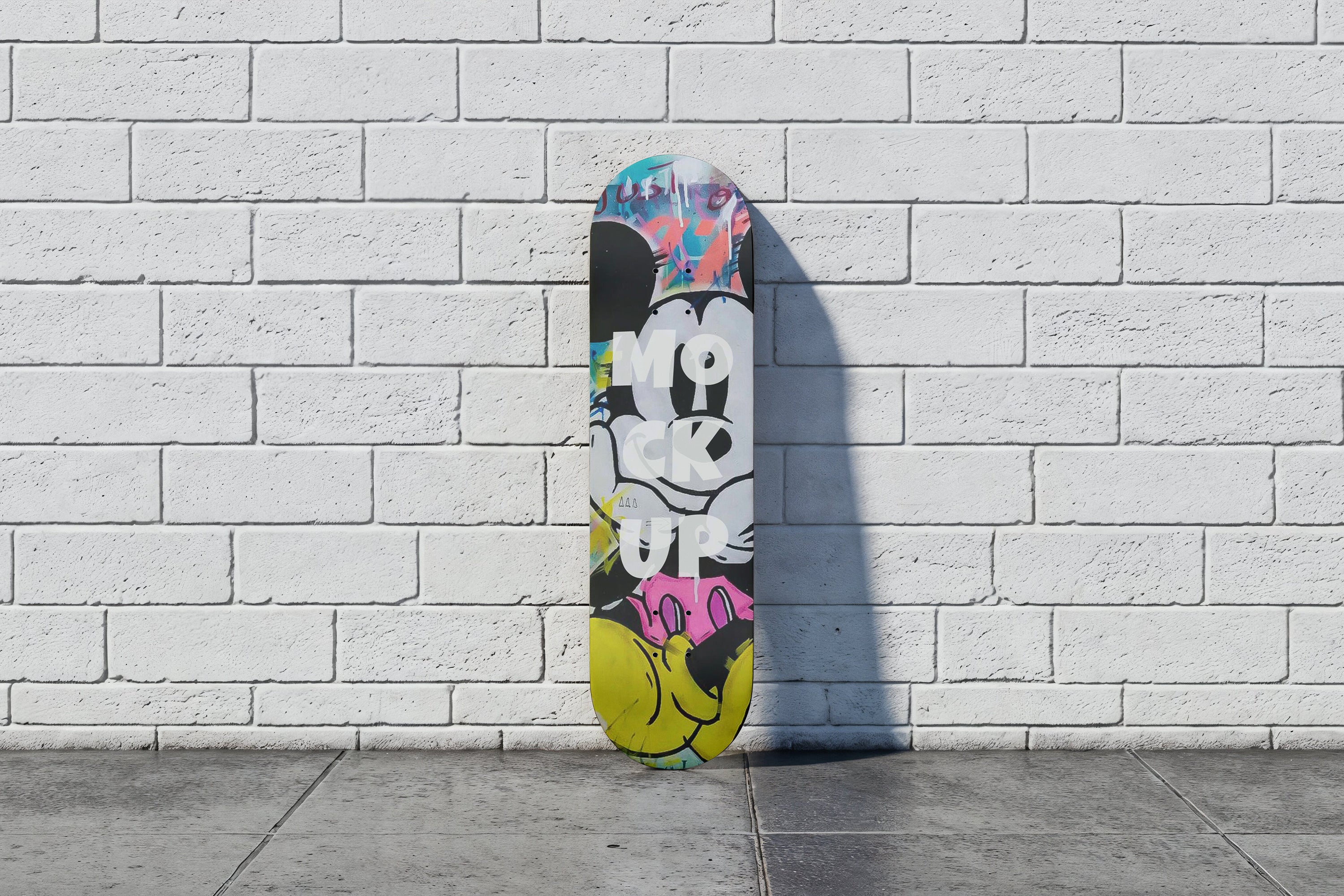 Free Skateboard Deck Mockup
