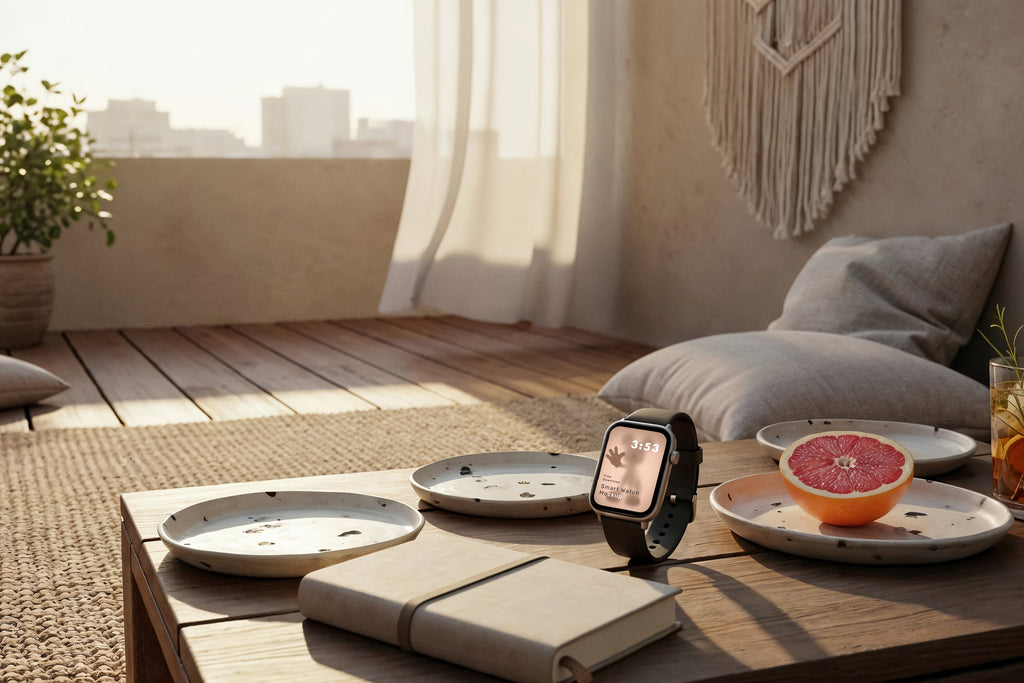 Premium Devices in Cozy Indoor Balcony Lounge Mockups