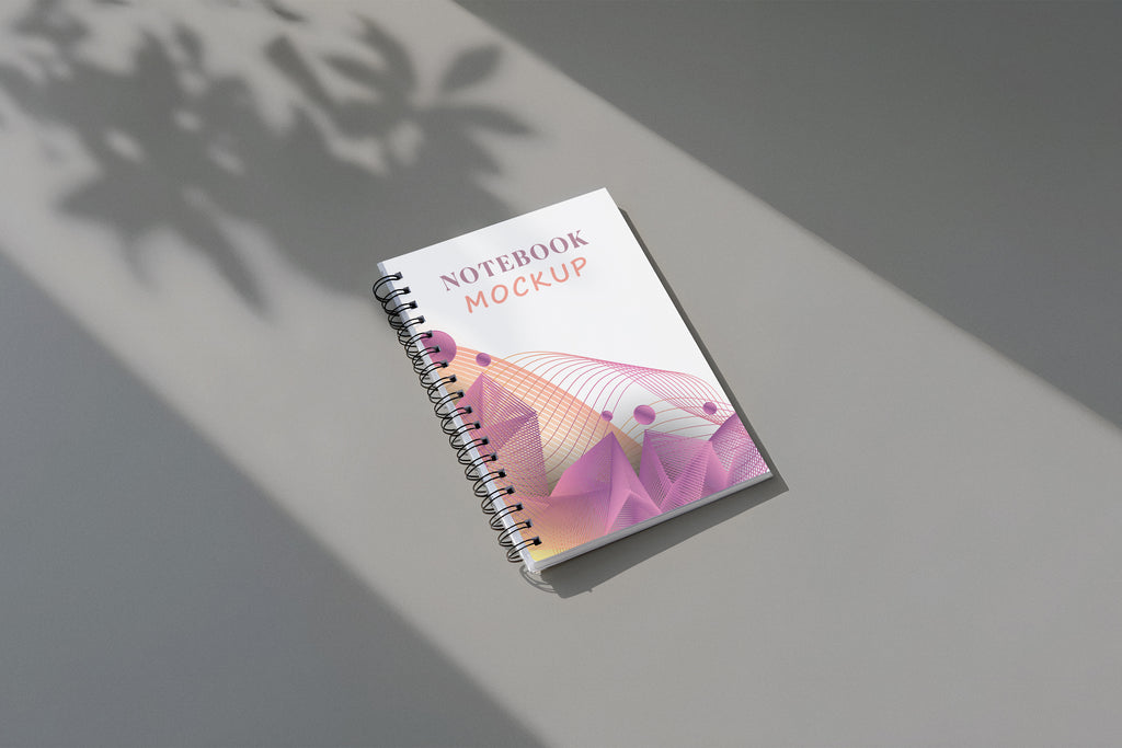 Free Spiral Notebook Mockup