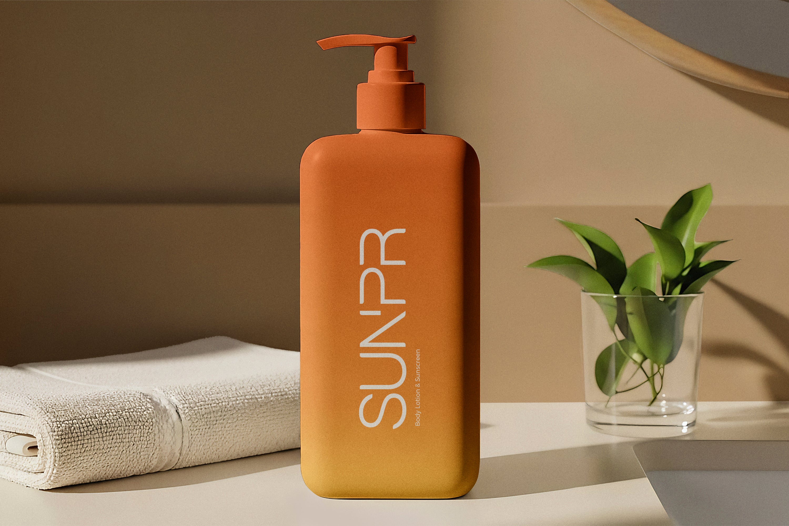 Premium Sunscreen Bump Bottle Collection Mockups