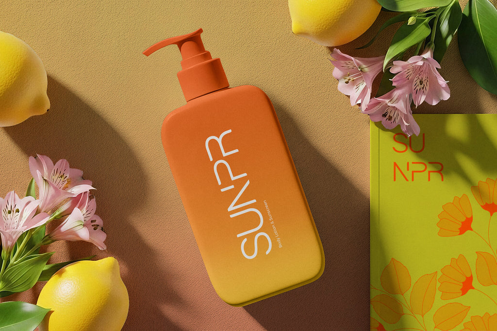 Premium Sunscreen Bump Bottle Collection Mockups