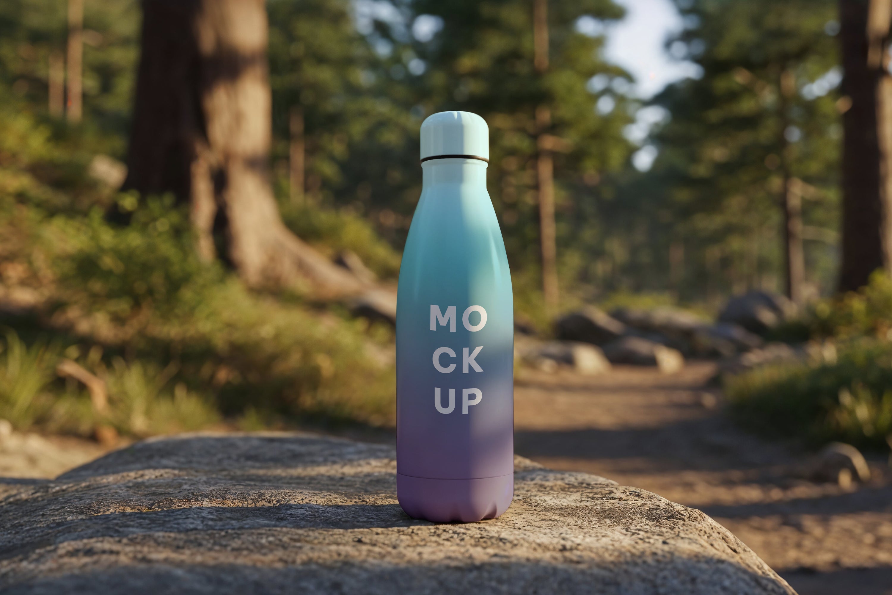 Free Water Bottle Mockup